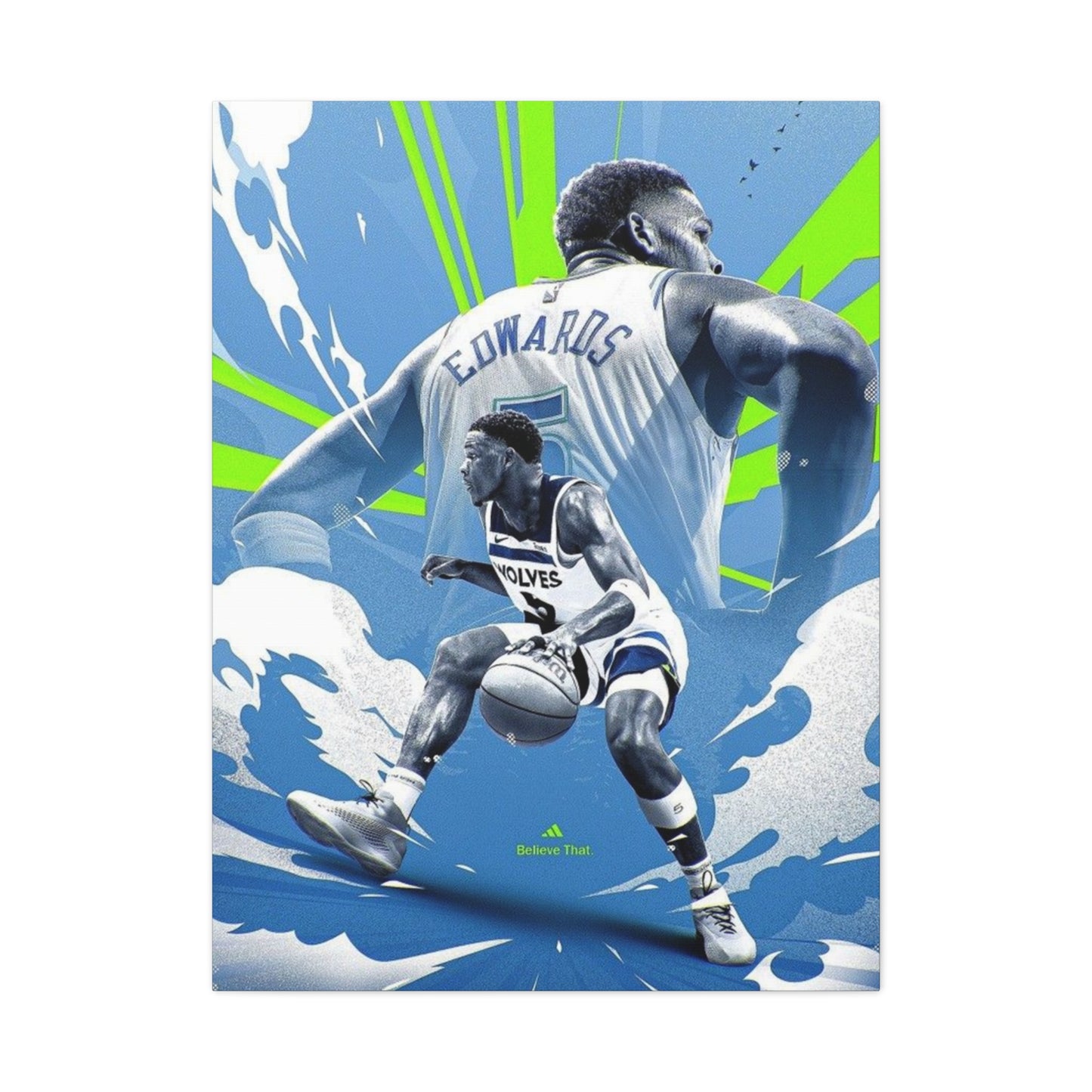 Edward Basketball Poster Wall Art & Canvas Prints