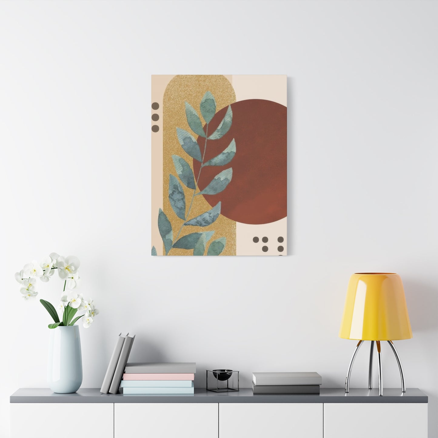Abstract Plant Earth Tones Wall Art & Canvas Prints