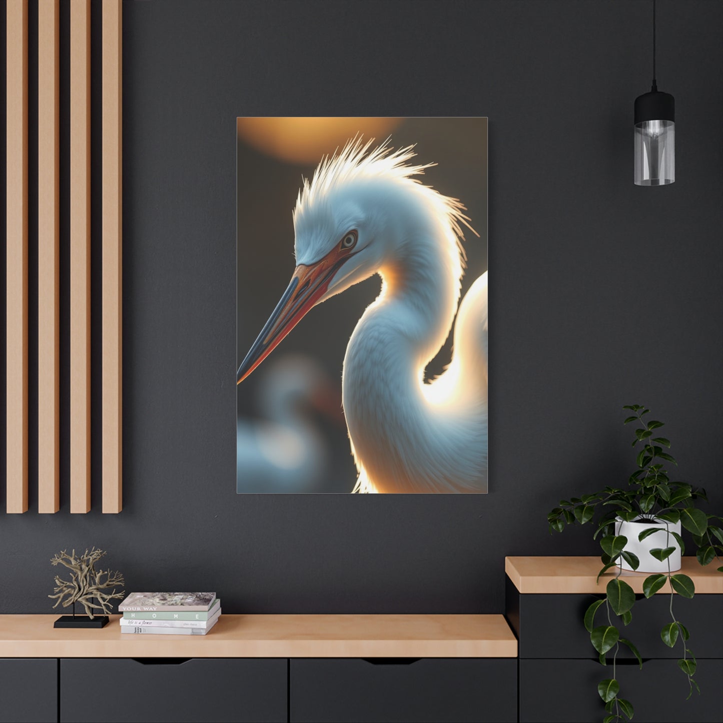 Egret Art Refined Canvas Wall Art & Canvas Print