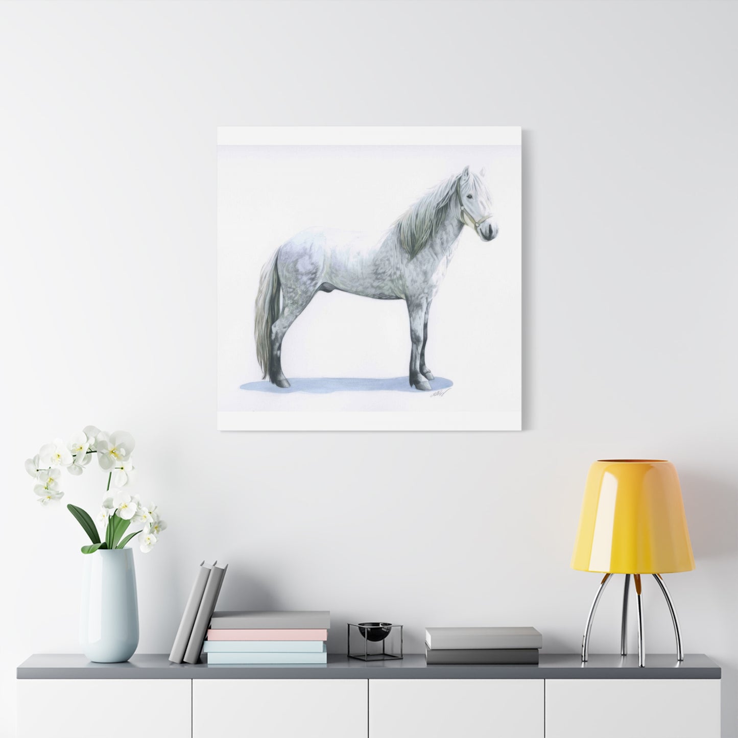 Grace Popp White Horse Wall Art & Canvas Prints