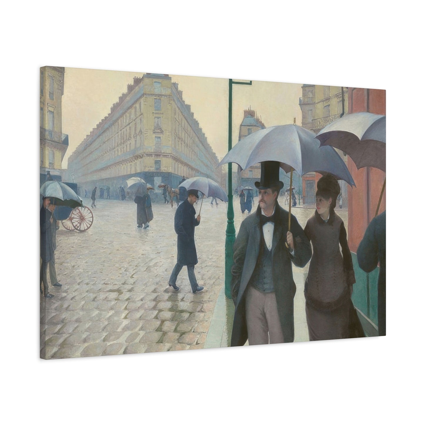 Paris Street Rainy Impression Wall Art & Canvas Prints