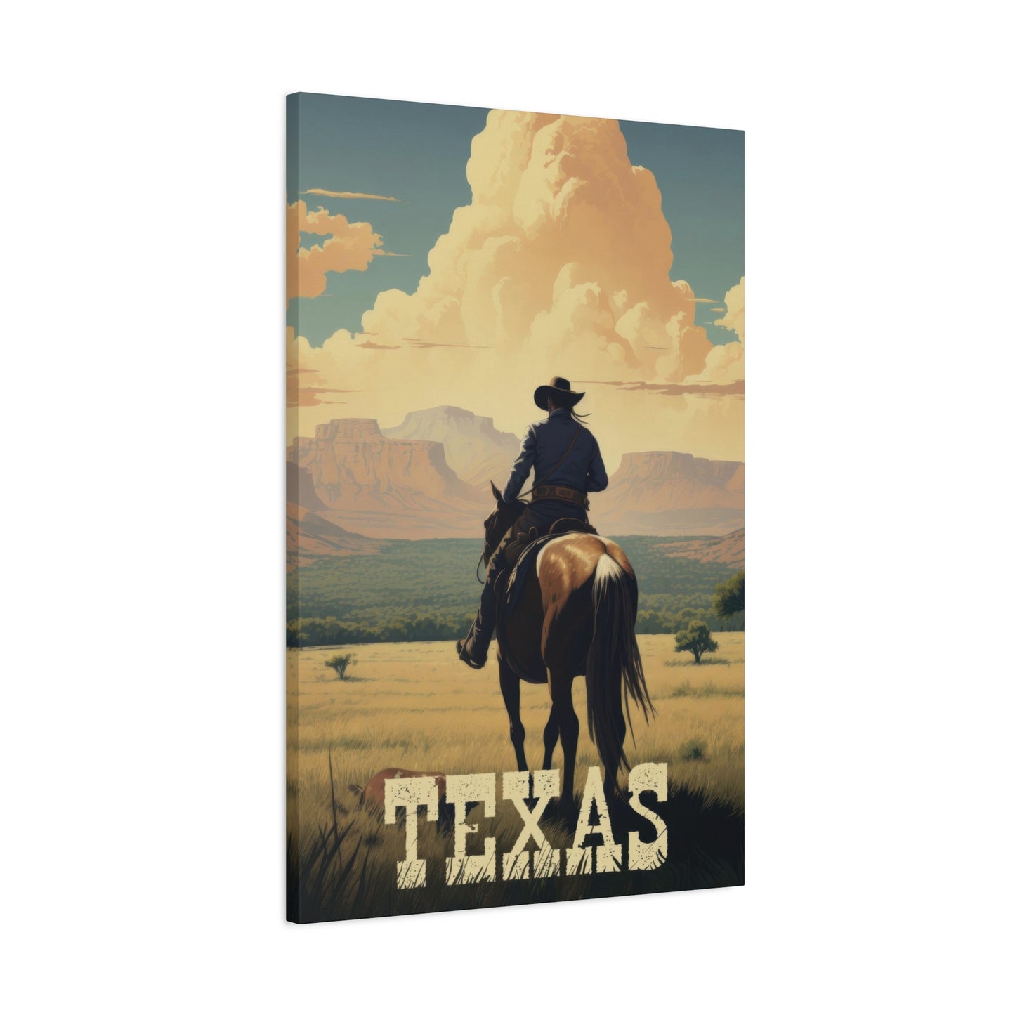 Cowboy Texas Poster Wall Art & Canvas Prints
