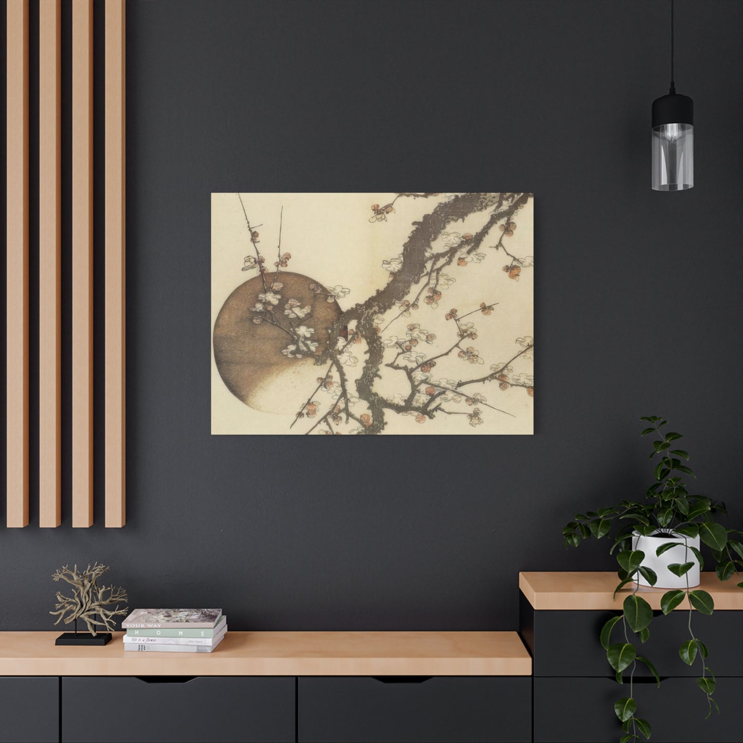 Katsushika Hokusai Plum Blossom And The Moon Wall Art & Canvas Prints