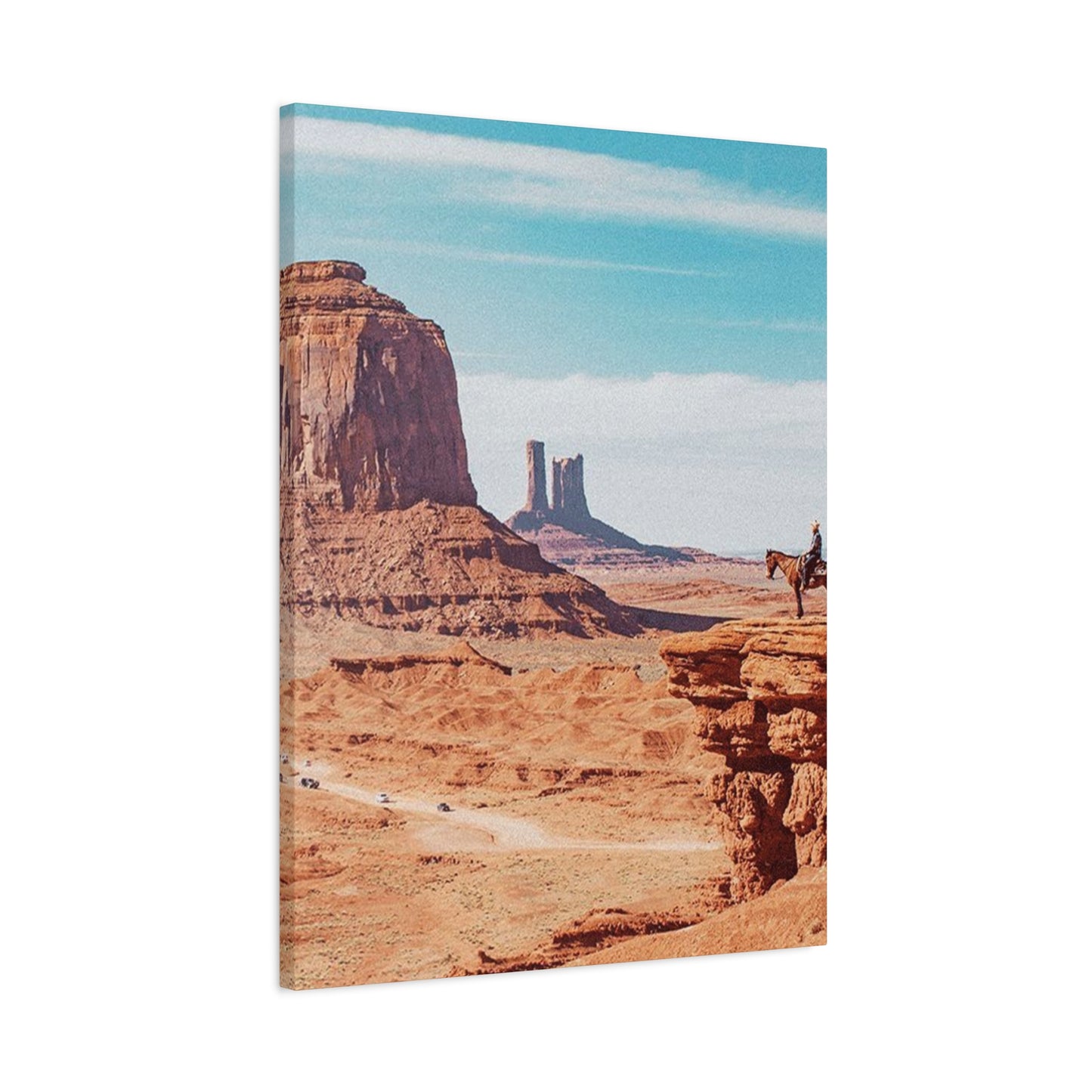 Cowboy In Grand Canyon Of Arizona Wall Art & Canvas Prints