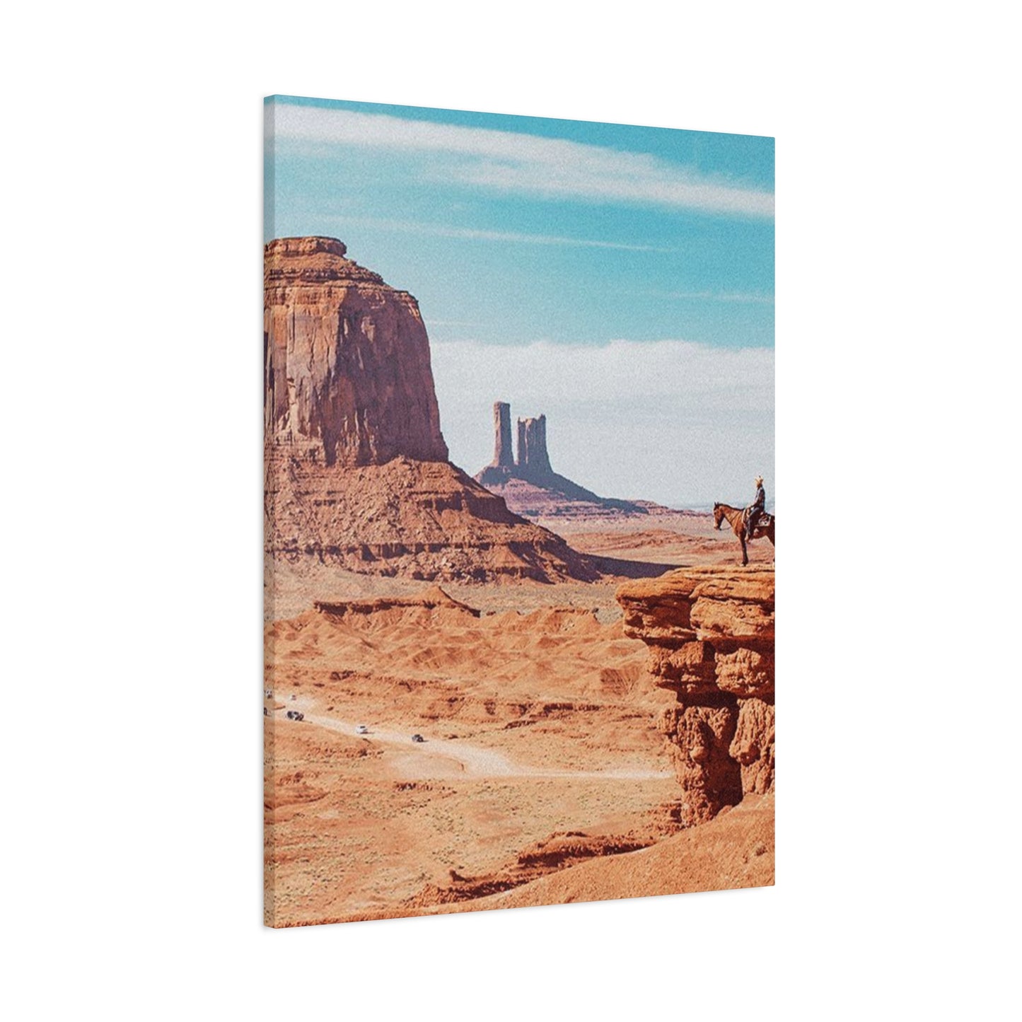 Cowboy In Grand Canyon Of Arizona Wall Art & Canvas Prints
