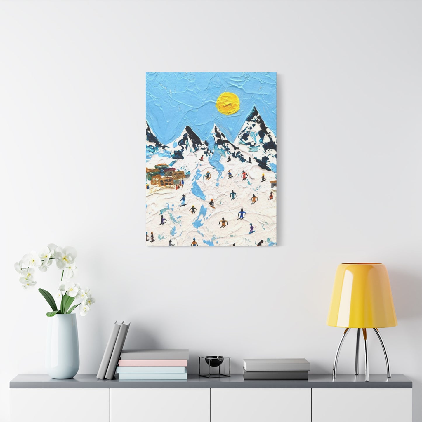 Skiing Mountain Art Wall Art & Canvas Prints