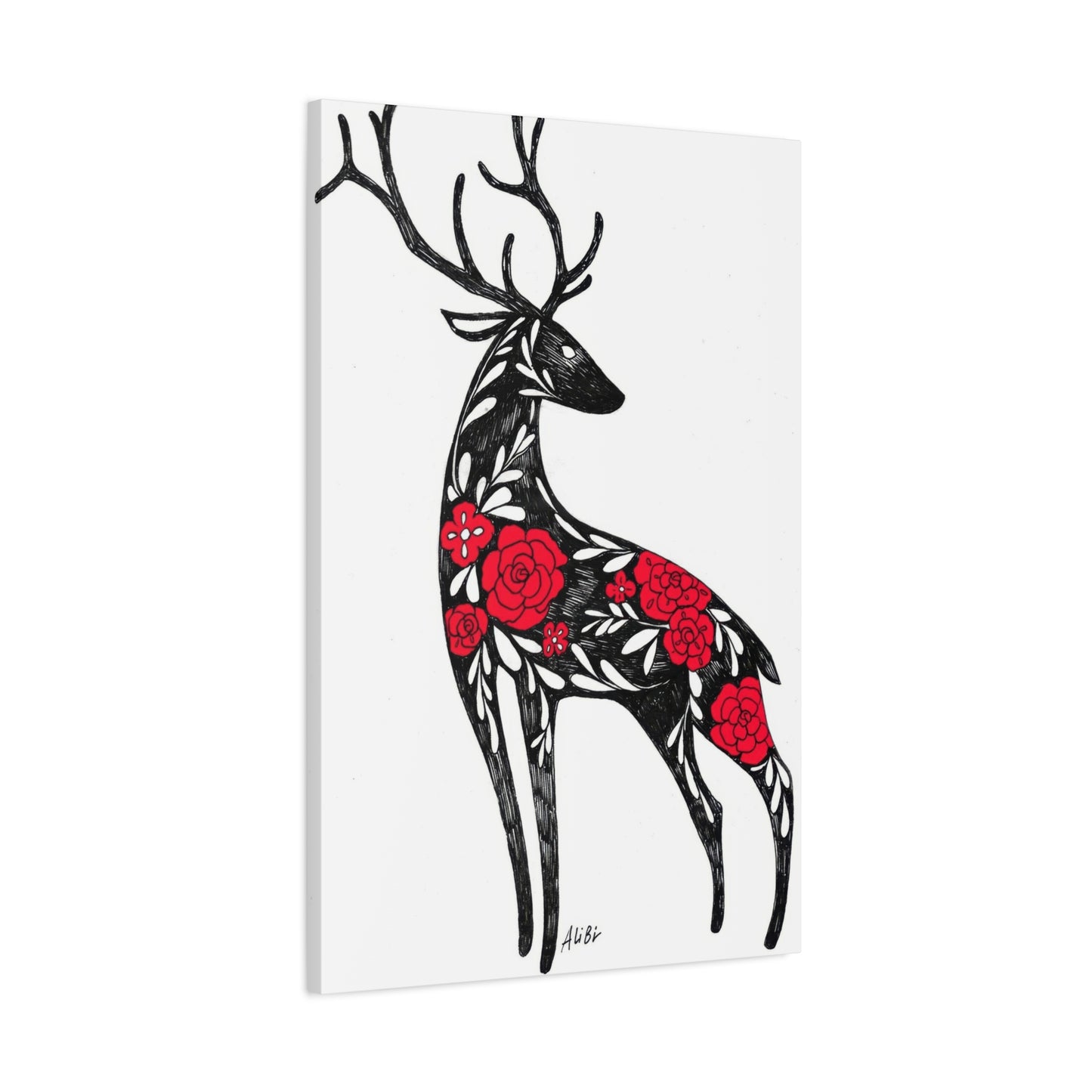 Deer Abstract Wall Art & Canvas Prints