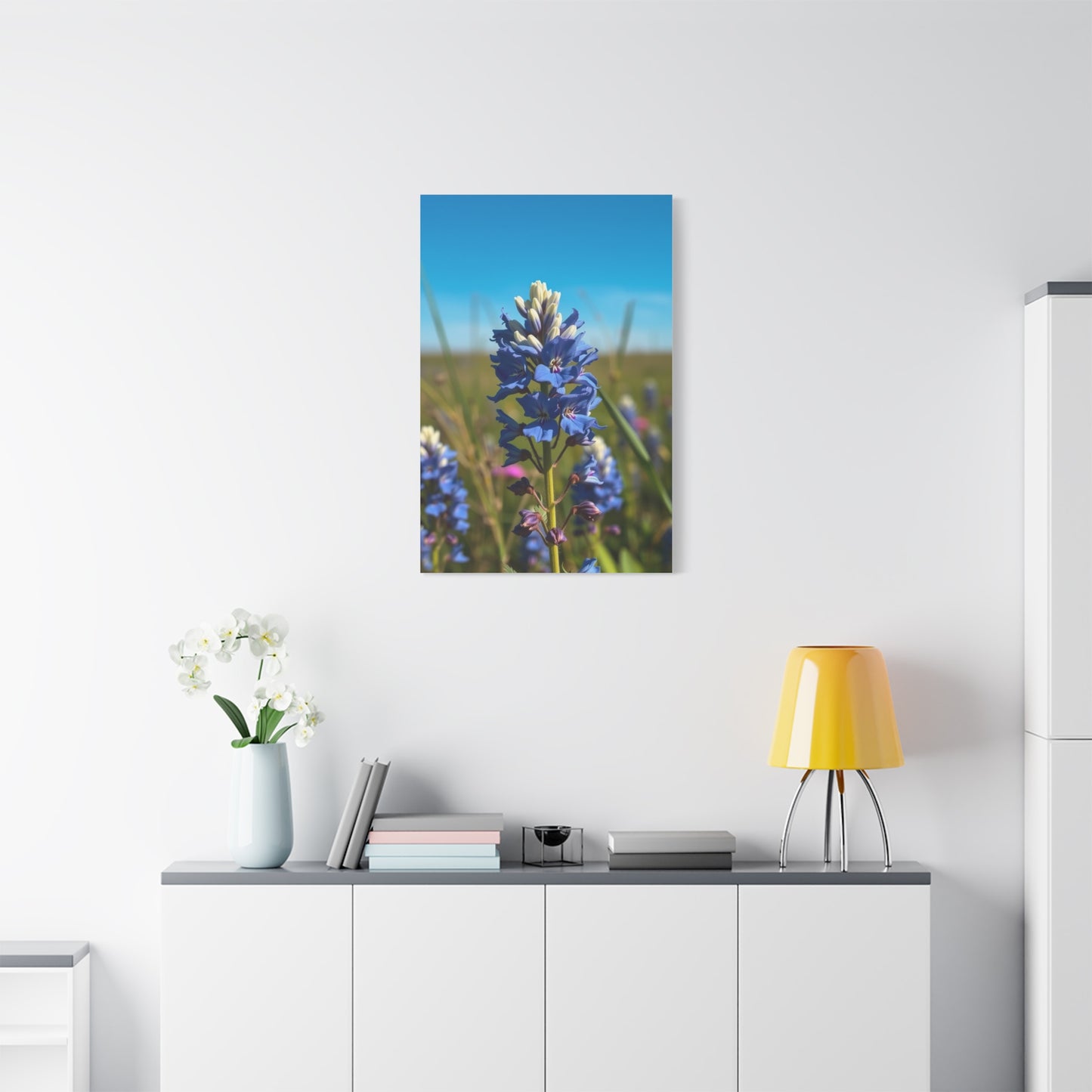Bluebonnet Flower Art Supreme Gallery Wall Art & Canvas Print