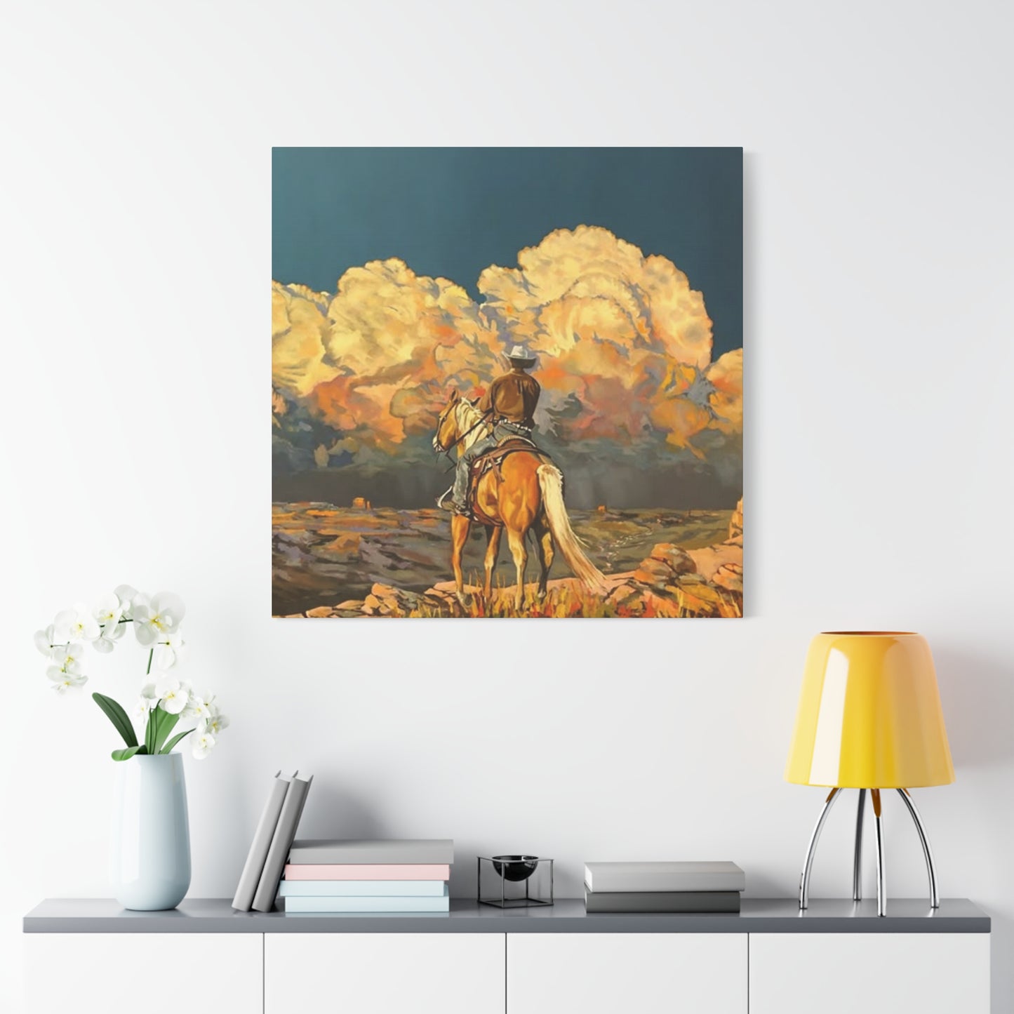 Cowboy In Southwest Wall Art & Canvas Prints