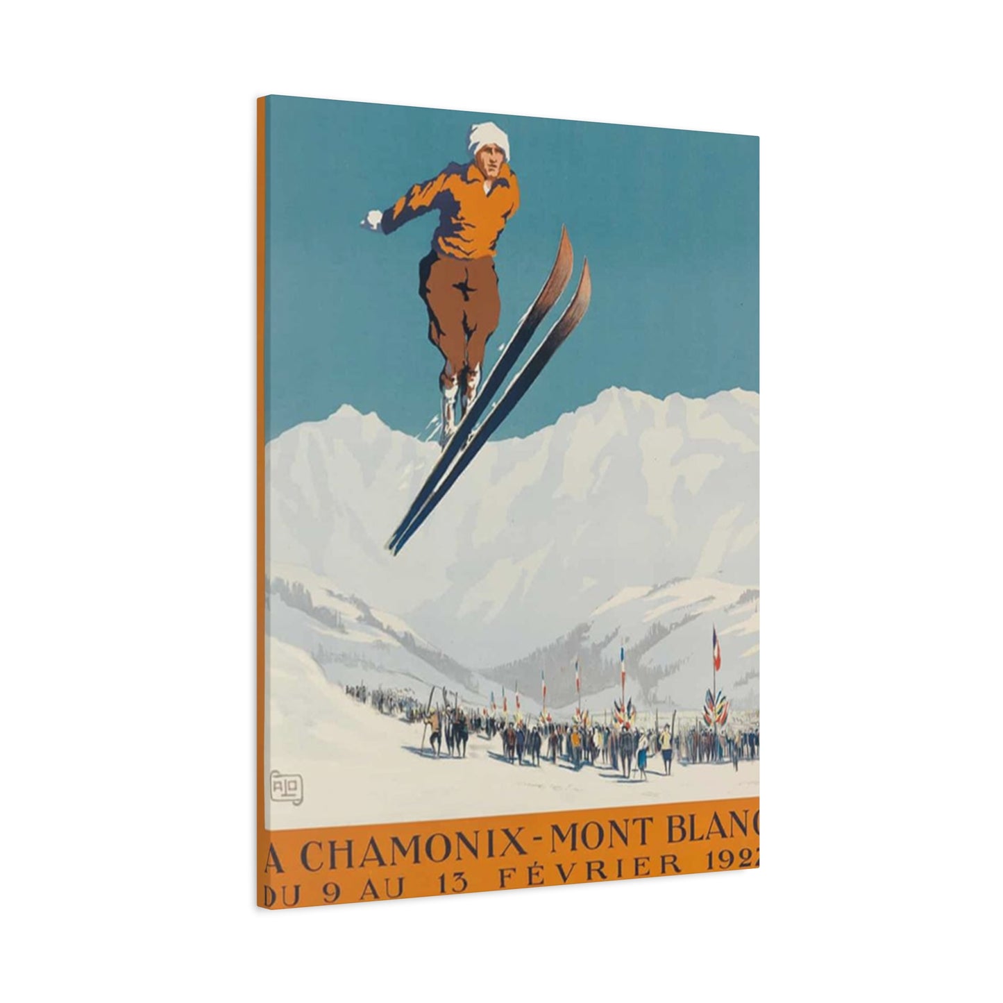 Skiing Competition Poster Wall Art & Canvas Prints
