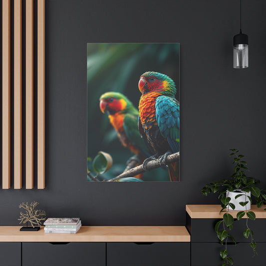 Tropical Birds Art Luxury Canvas Wall Art & Canvas Print