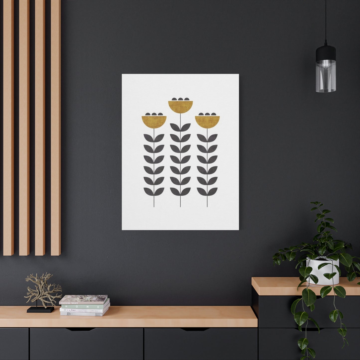 Geometric Flowers Wall Art & Canvas Prints