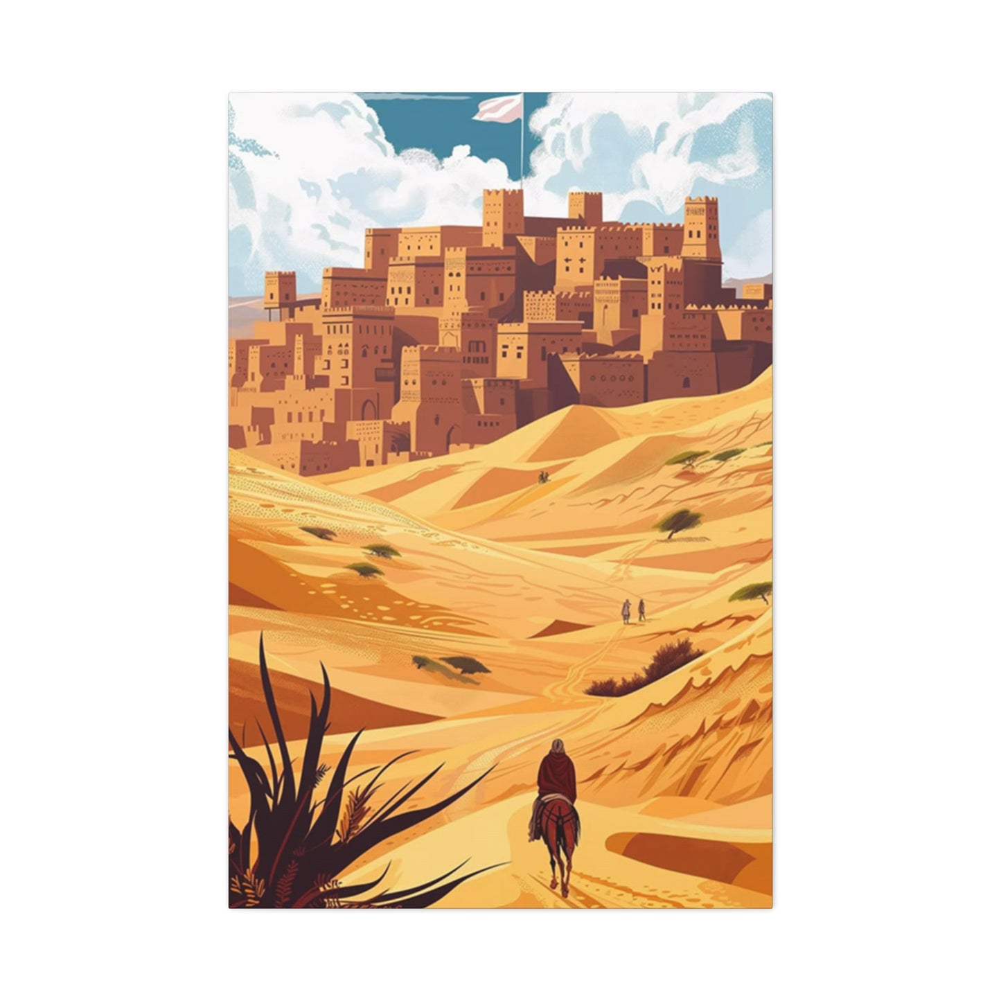 Cowboy In Desert Wall Art & Canvas Prints