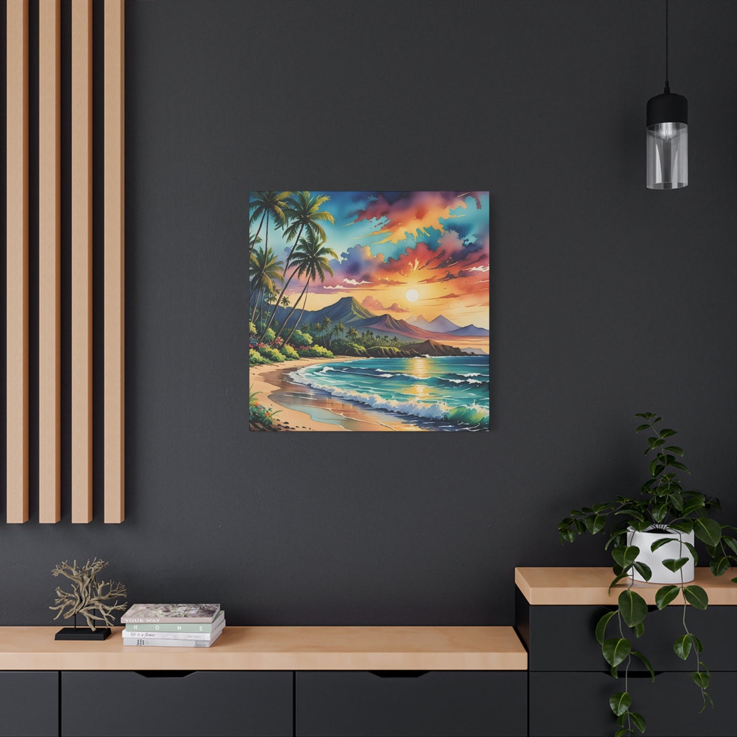 Hawaii Beach Sunset Wall Art & Canvas Prints