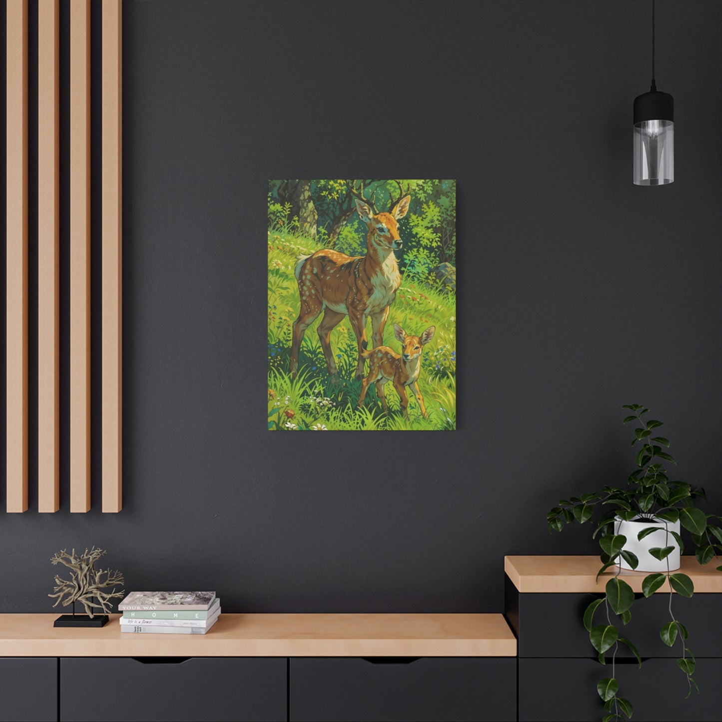 Deer With Baby Wall Art & Canvas Prints