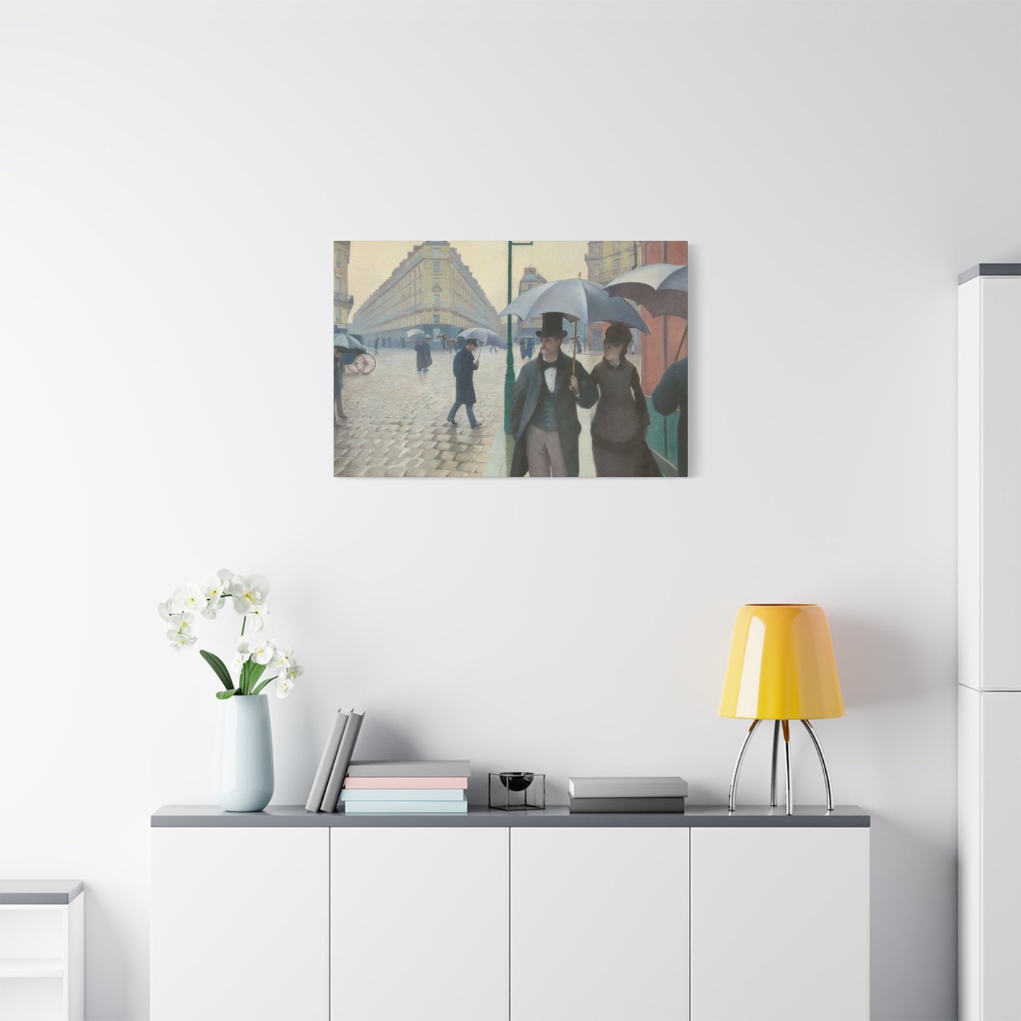 Paris Street Rainy Impression Wall Art & Canvas Prints