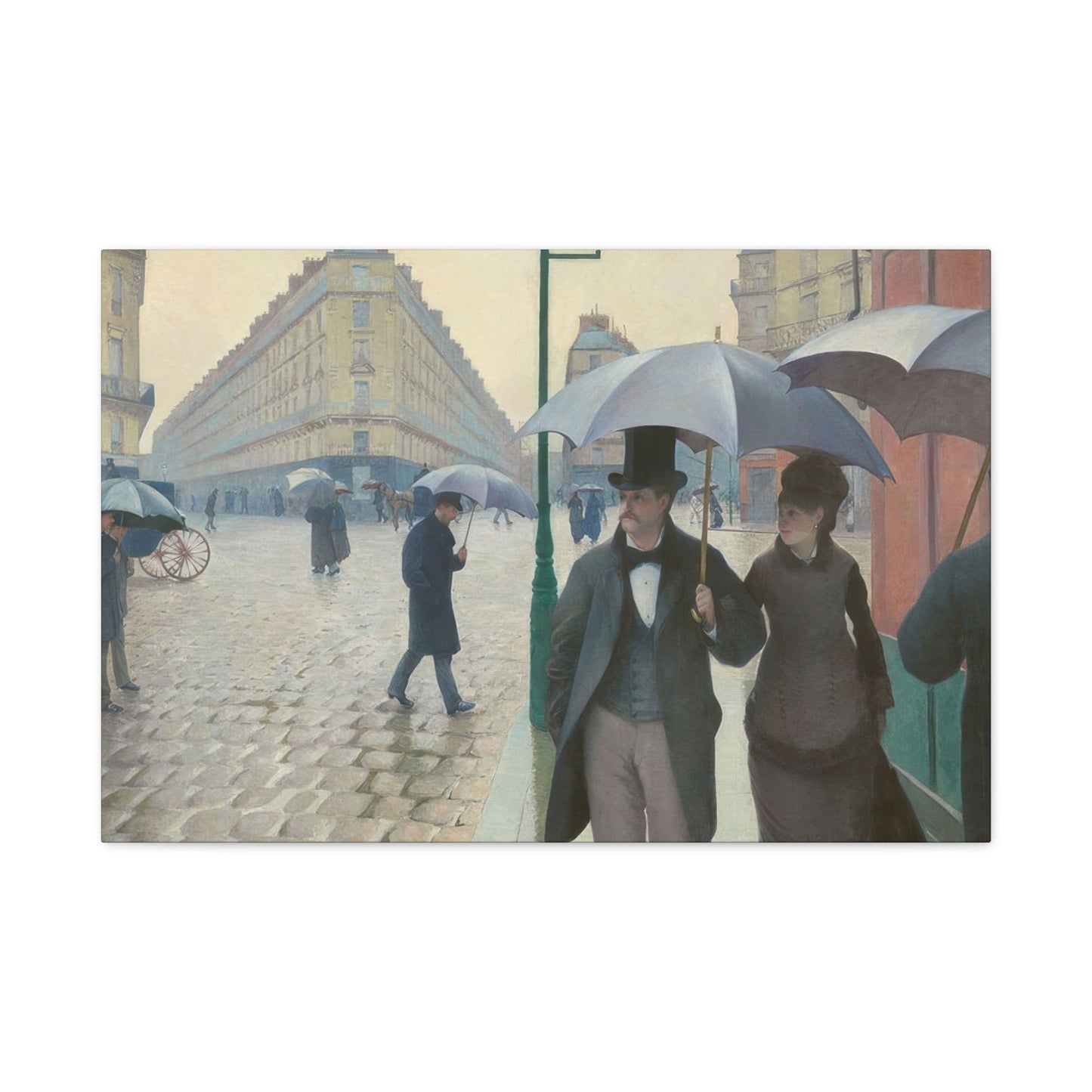 Paris Street Rainy Impression Wall Art & Canvas Prints