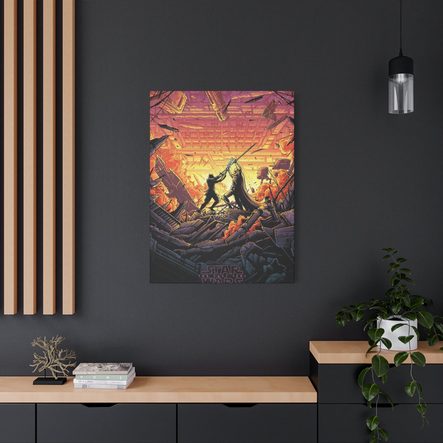 The Last Jedi Fighting Poster Wall Art & Canvas Prints