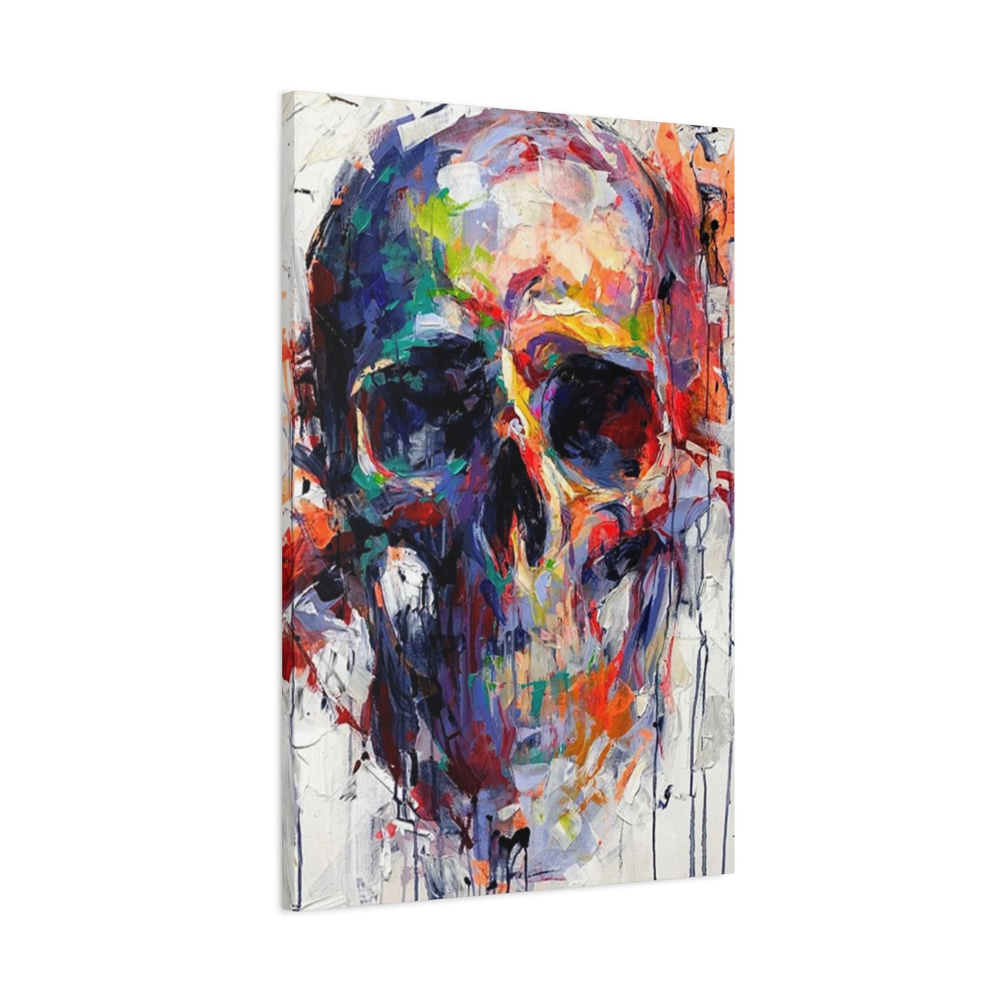 Colorful Skull Painting Wall Art & Canvas Prints