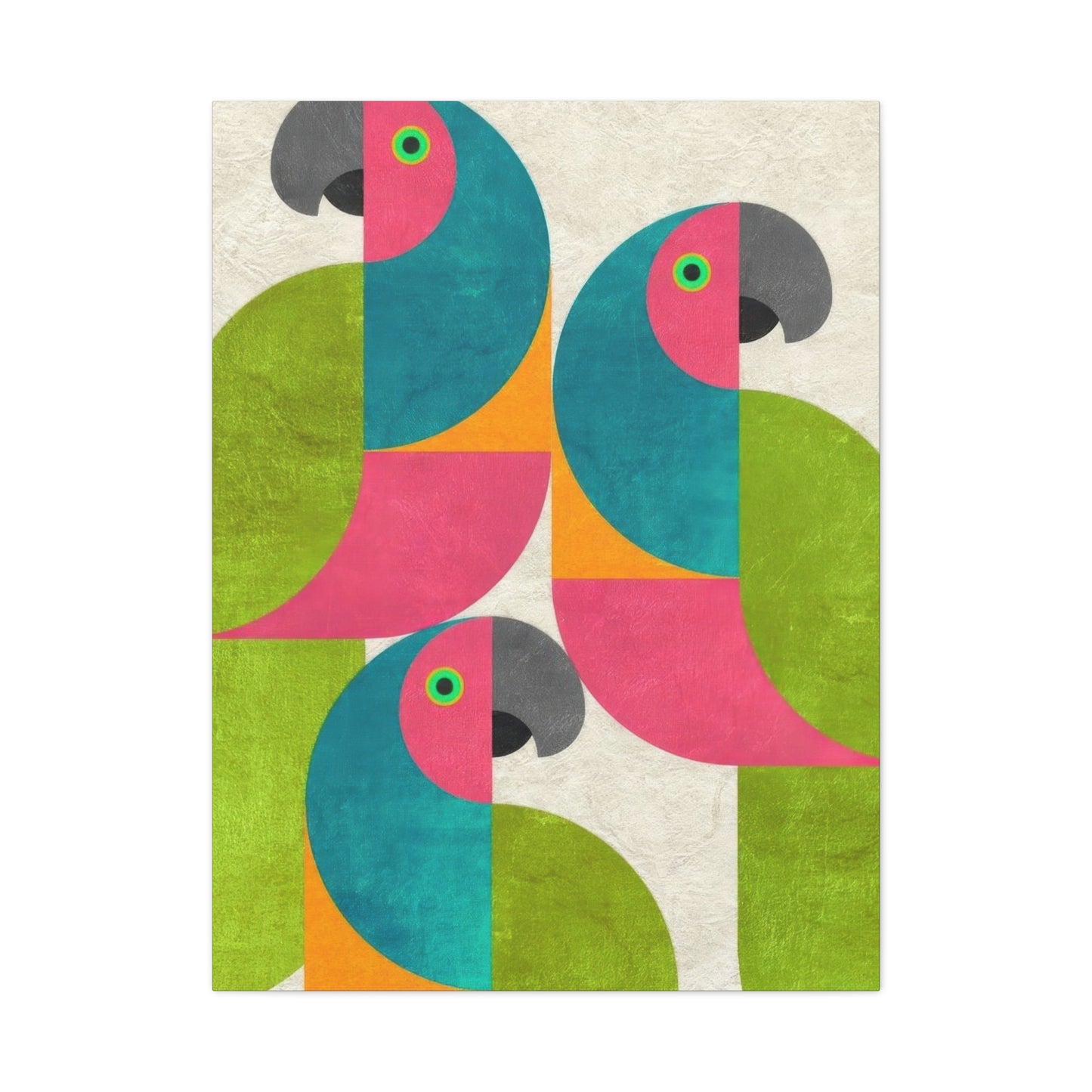 Parrot Abstract Colorful Wall Art & Canvas Prints