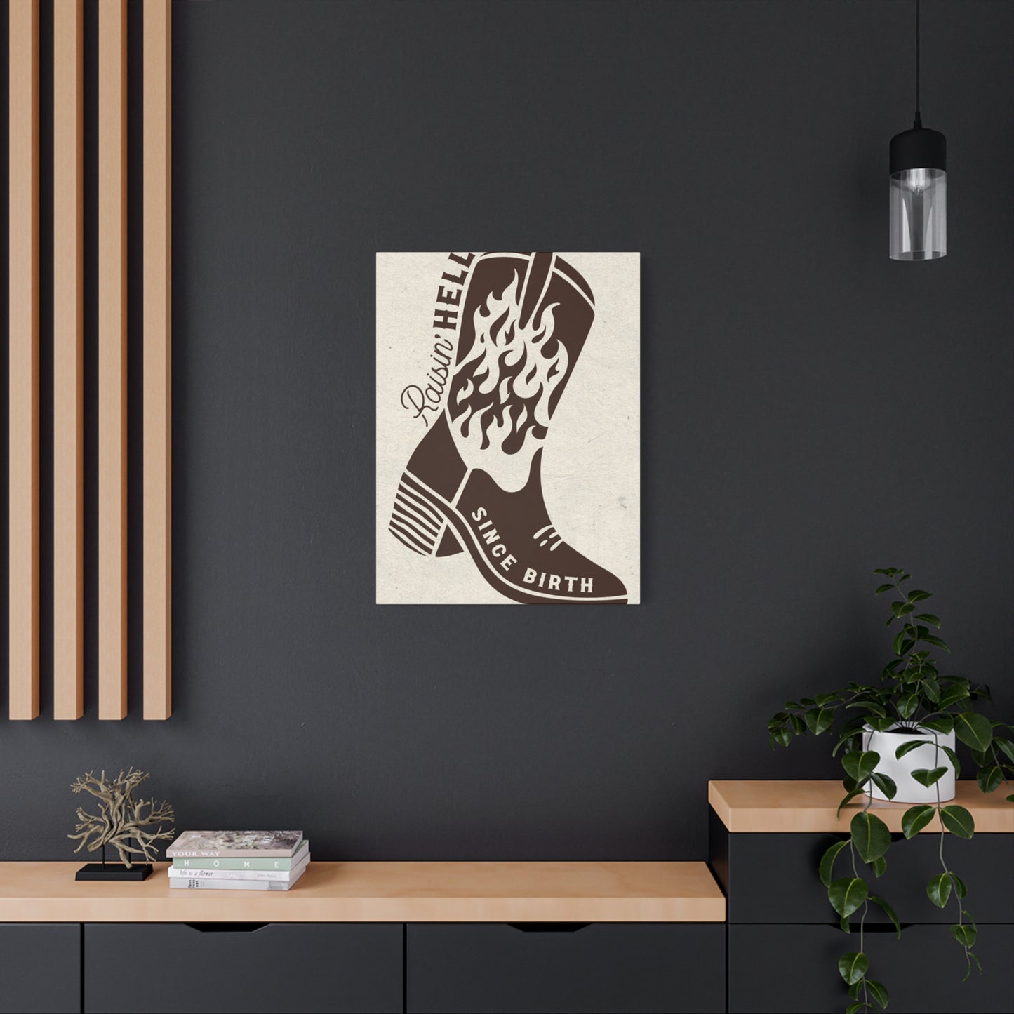 Raising Hell Since Birth Poster Wall Art & Canvas Prints