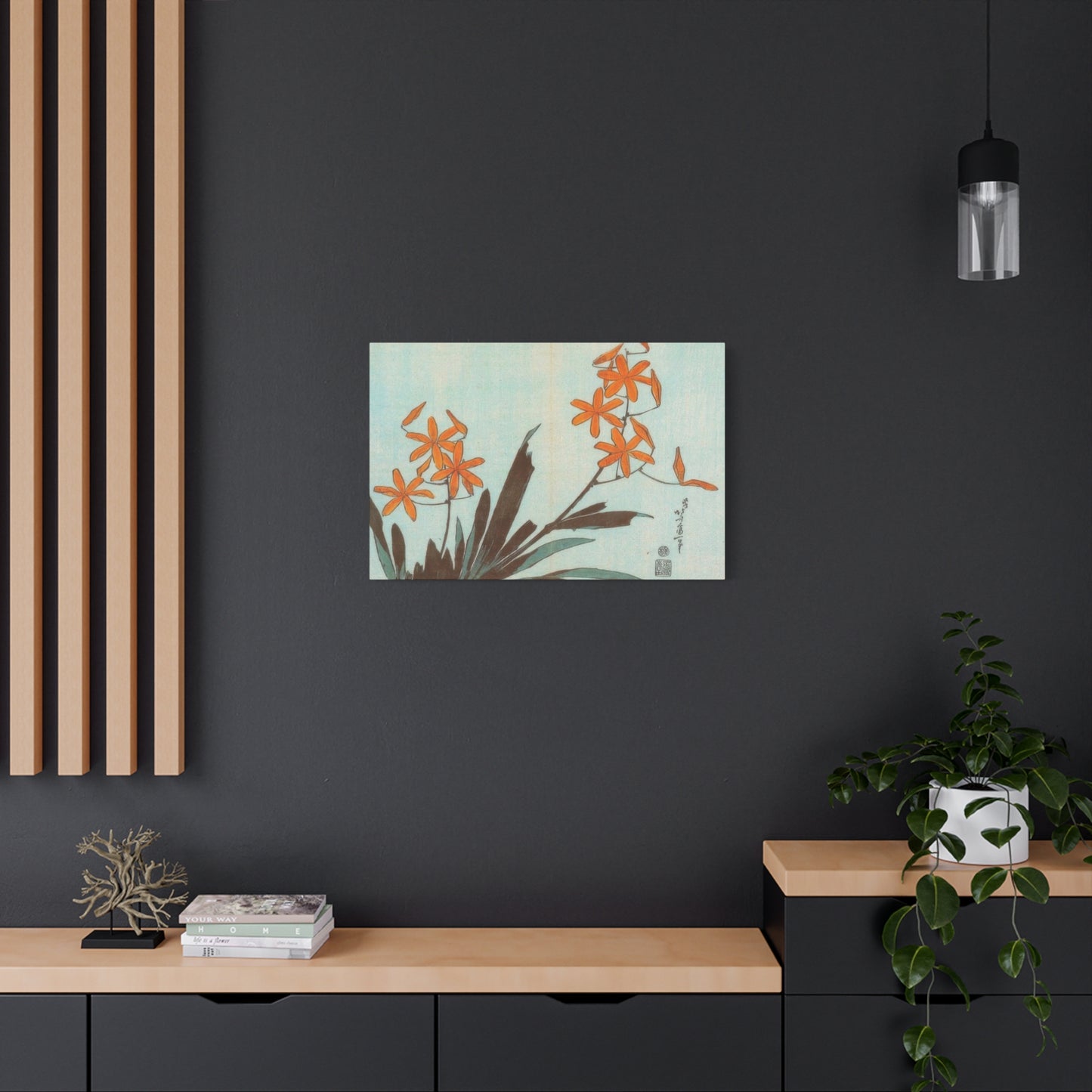Katsushika Hokusai Orange Orchids Wall Art & Canvas Prints
