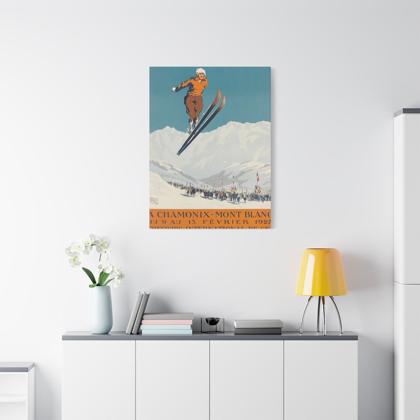 Skiing Competition Poster Wall Art & Canvas Prints