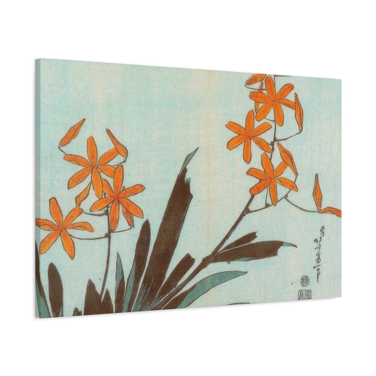 Katsushika Hokusai Orange Orchids Wall Art & Canvas Prints