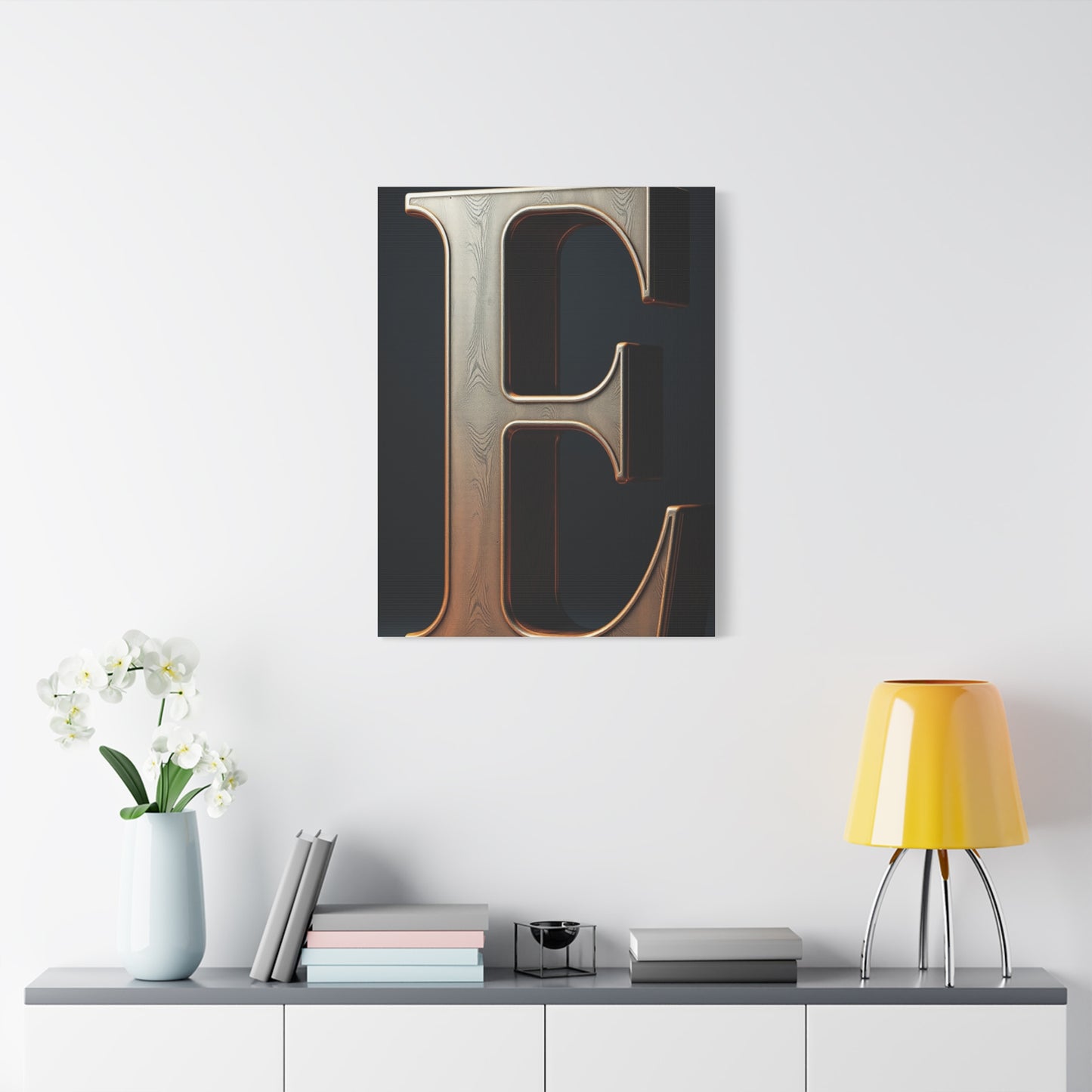 The Letter E - Art Refined Canvas Wall Art & Canvas Print