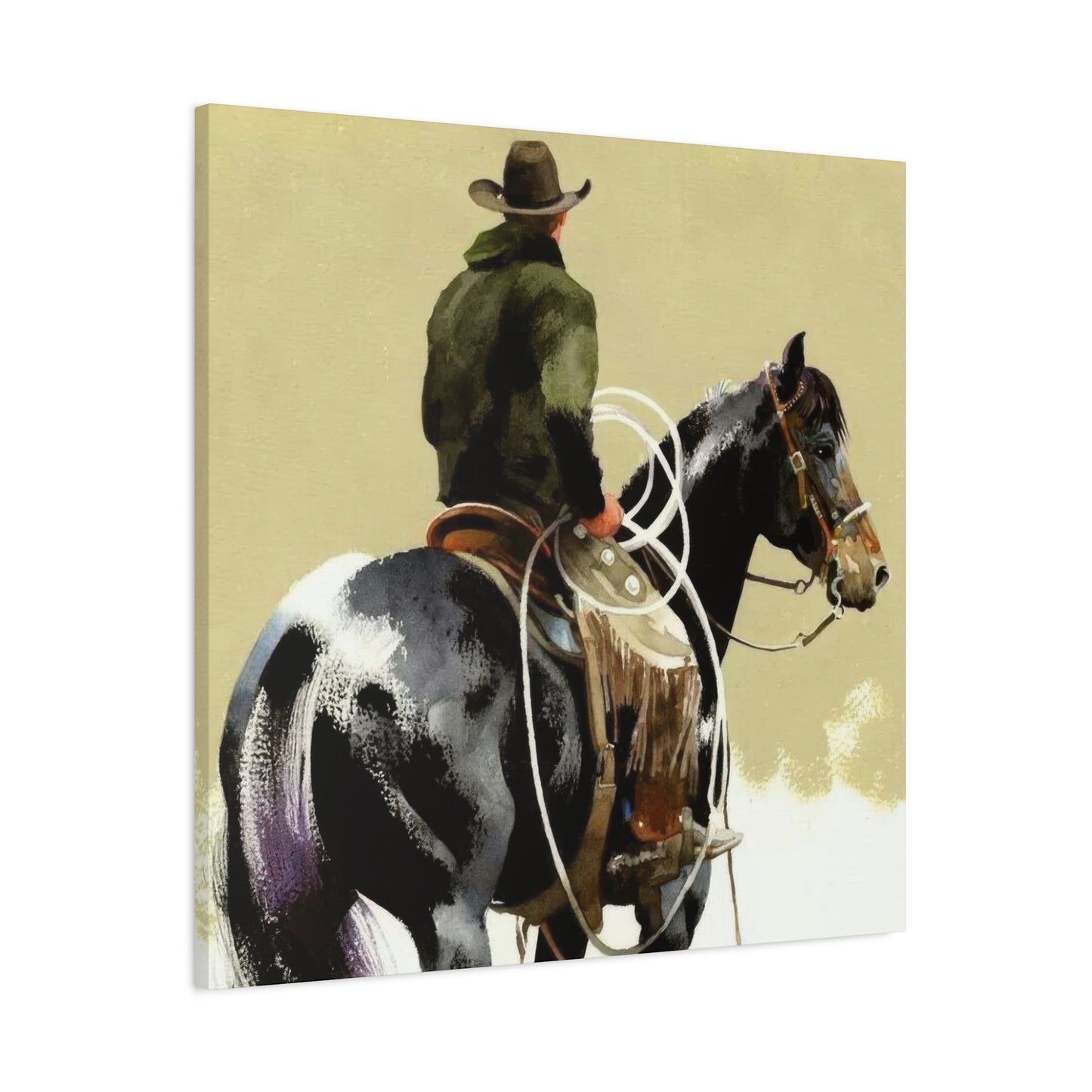 Cowboy Horse Looking Wall Art & Canvas Prints