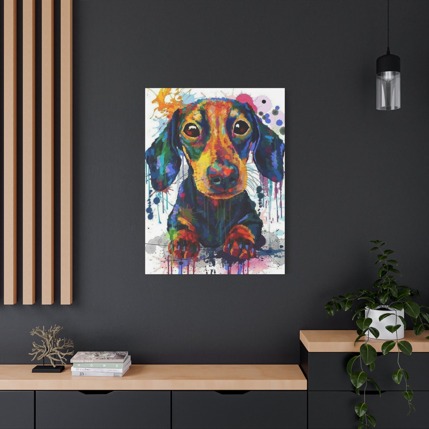 Dachshund Dog Color Wall Art & Canvas Prints