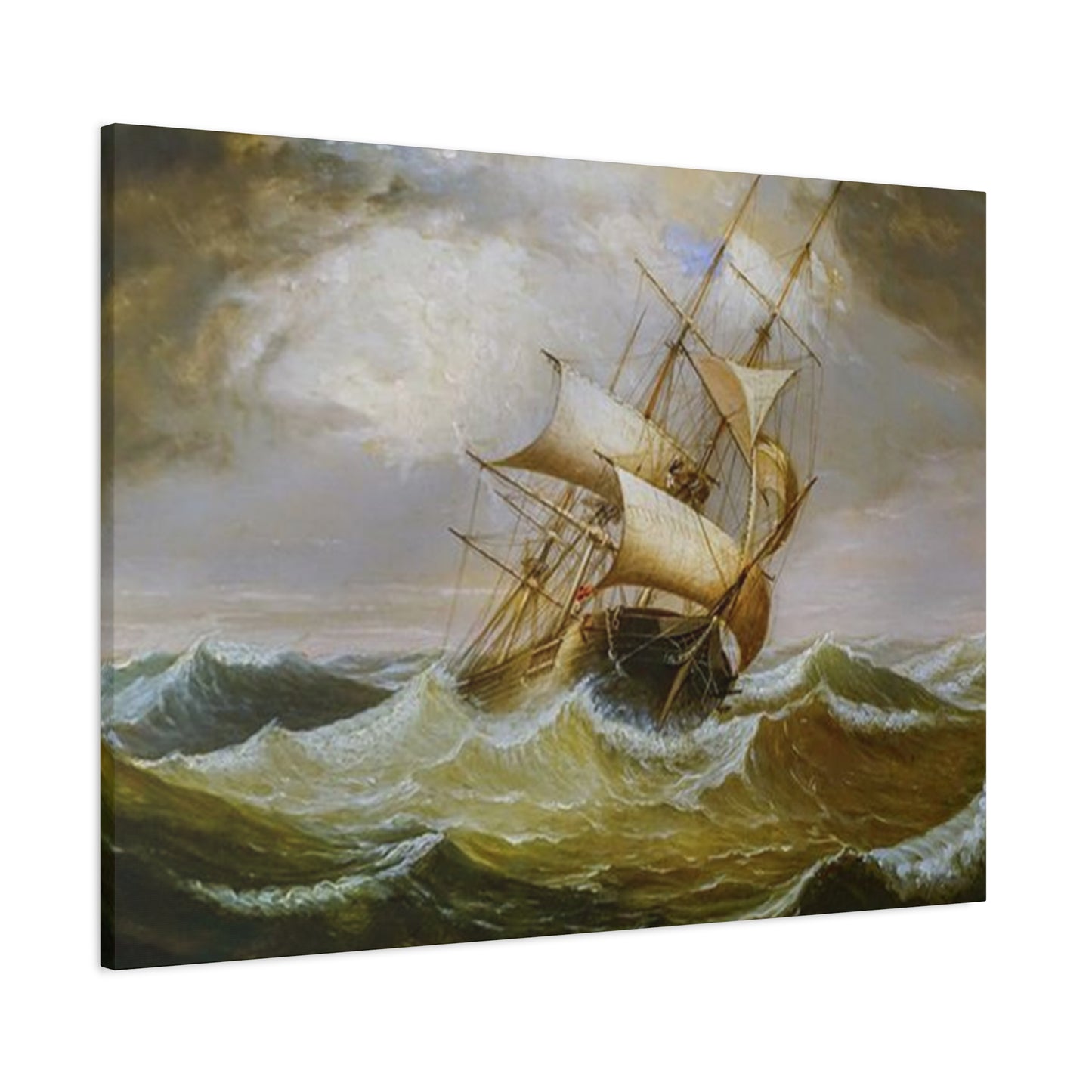 Derailing Ship In Ocean Wall Art & Canvas Prints