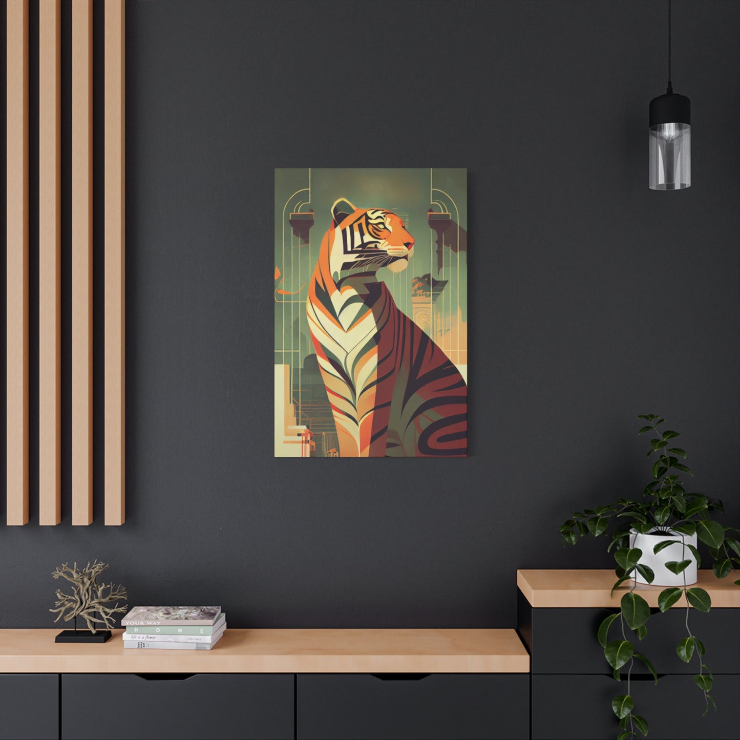 Tiger Posing Portrait Deco Wall Art & Canvas Prints