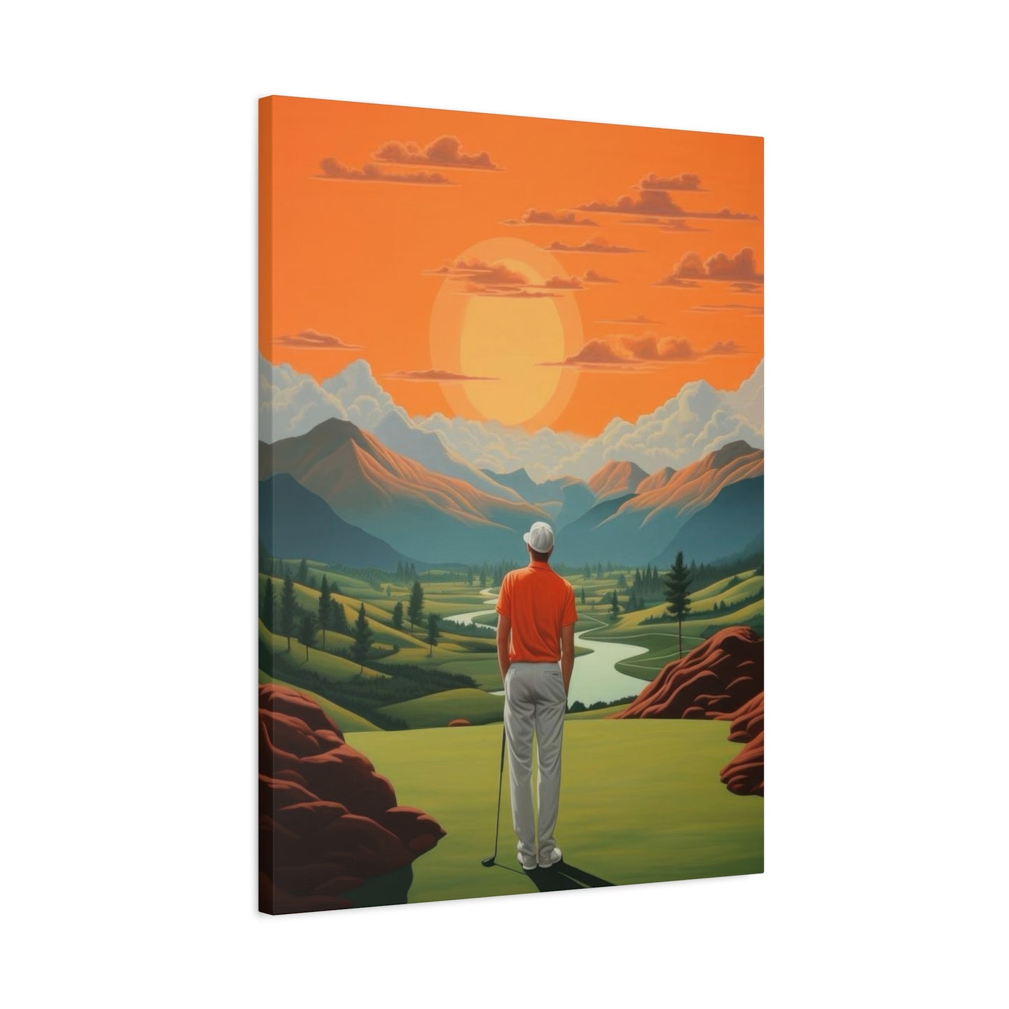 Golf At Sunset Wall Art & Canvas Prints