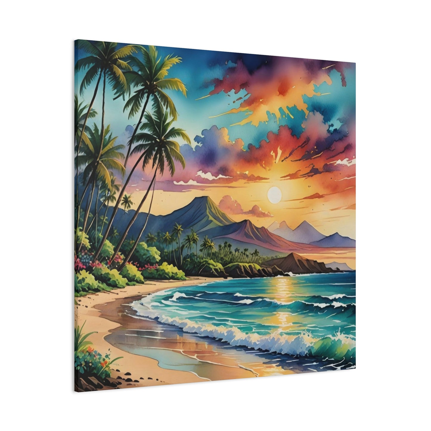 Hawaii Beach Sunset Wall Art & Canvas Prints