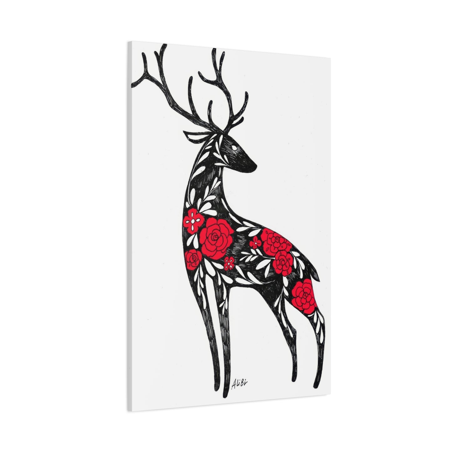 Deer Abstract Wall Art & Canvas Prints