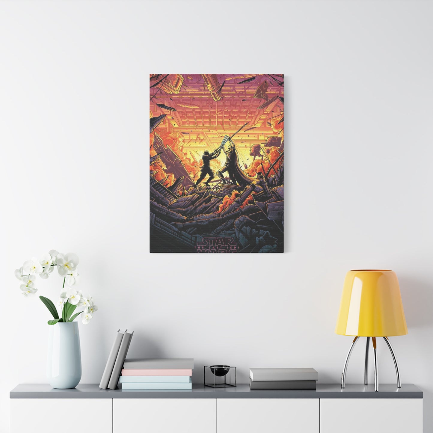 The Last Jedi Fighting Poster Wall Art & Canvas Prints