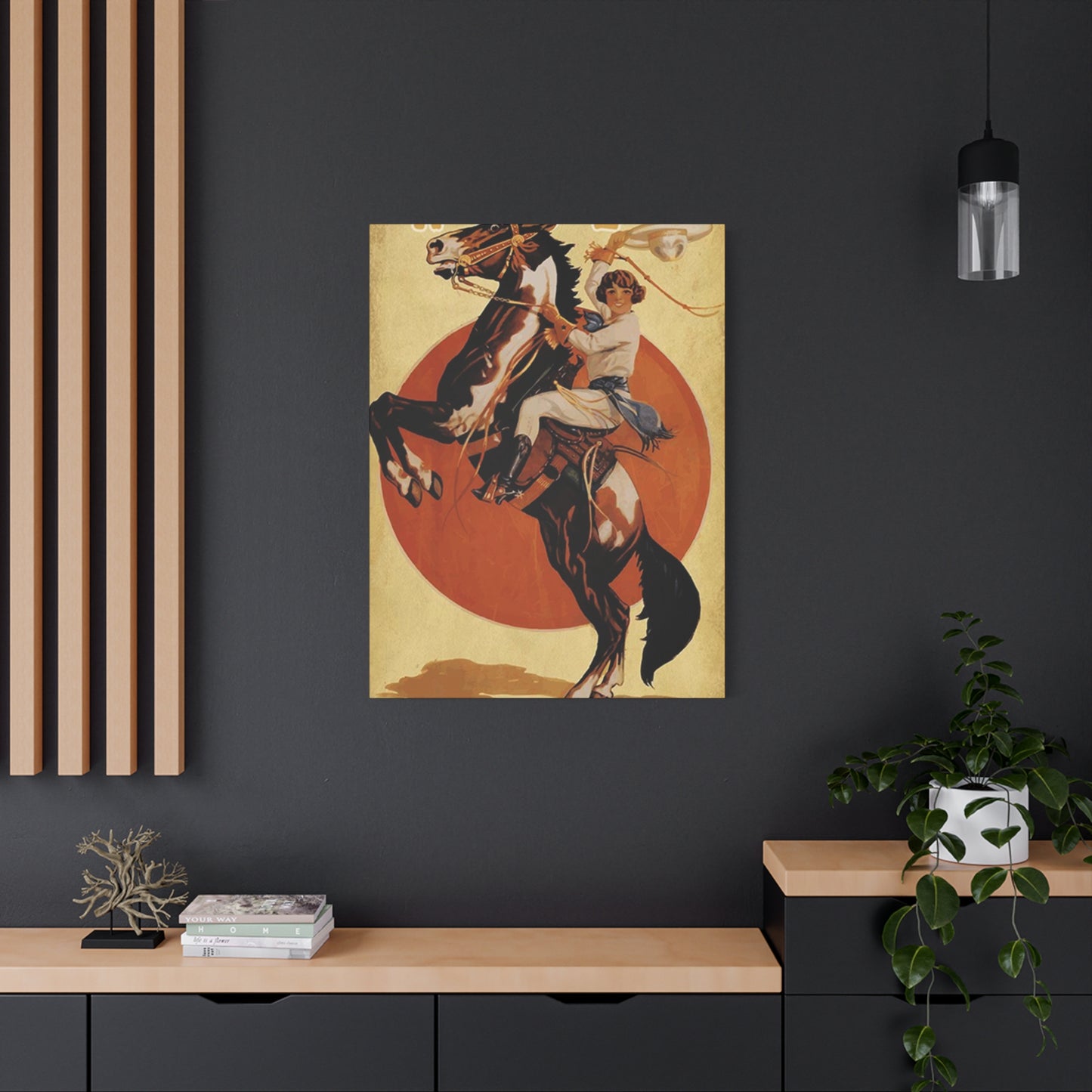 Girl Riding Horse Poster Wall Art & Canvas Prints