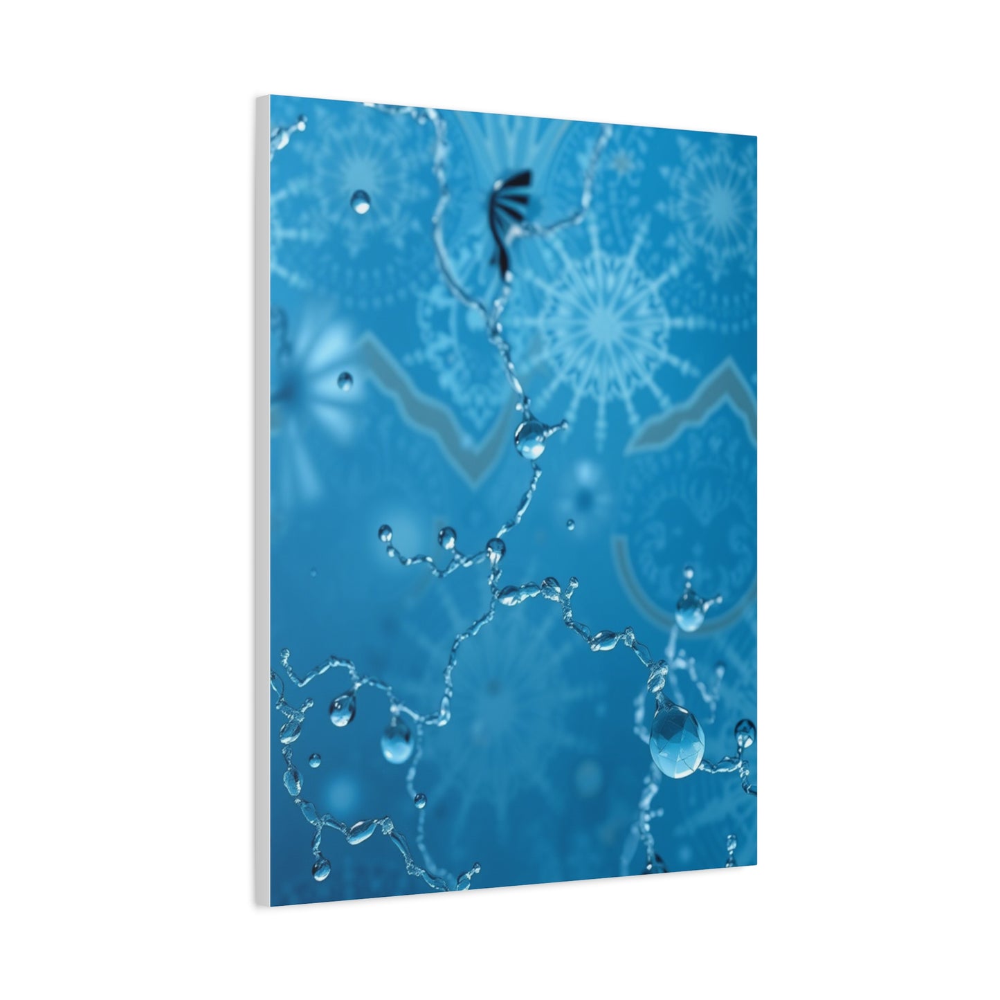 Vision Blue & Gray Art Art Wall Art & Canvas Print