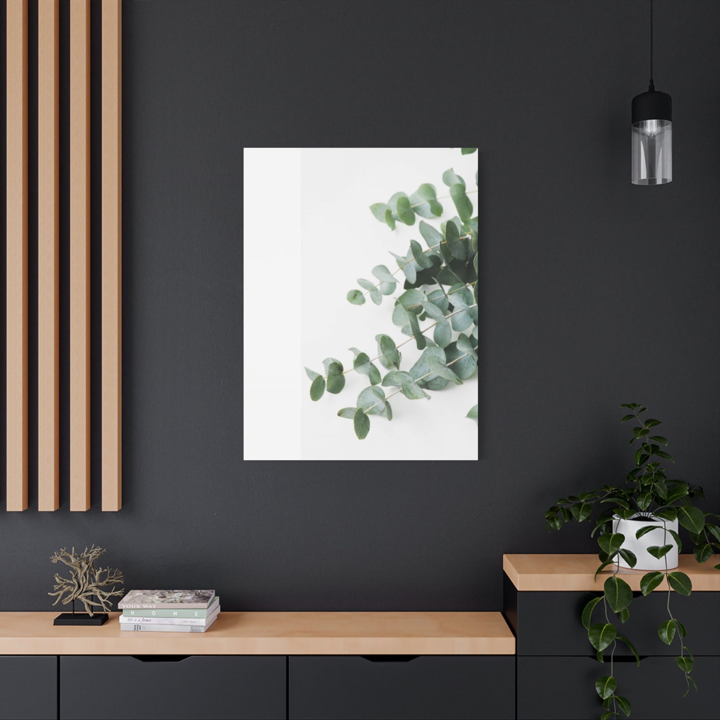Eucalyptus On White BG Wall Art & Canvas Prints