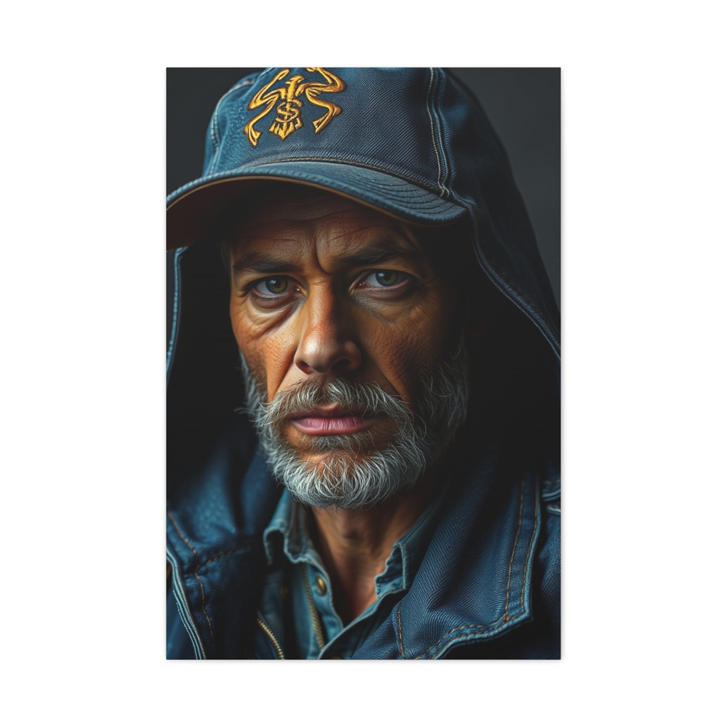 Denim and Leather Art Luxury Canvas Wall Art & Canvas Print