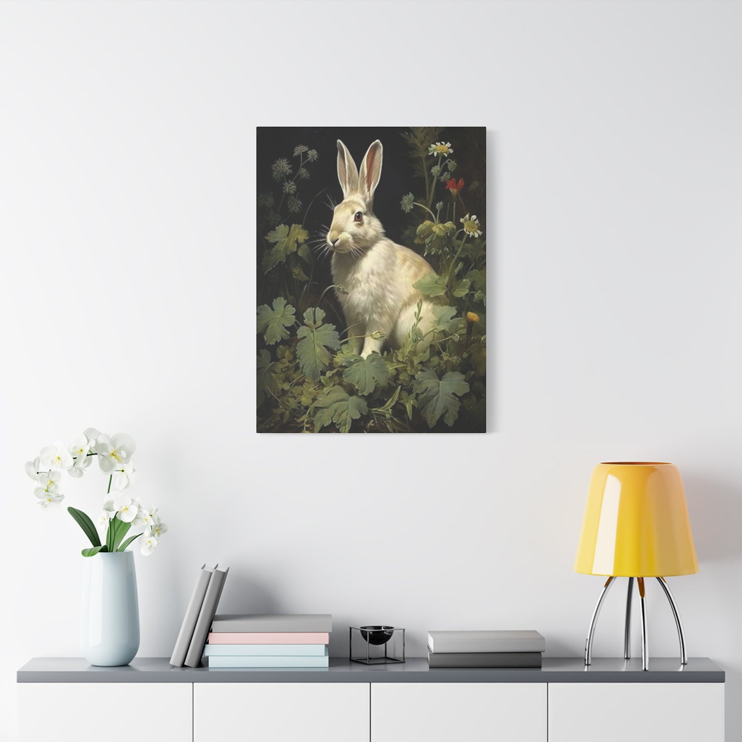The Small White Rabbit Wall Art & Canvas Prints