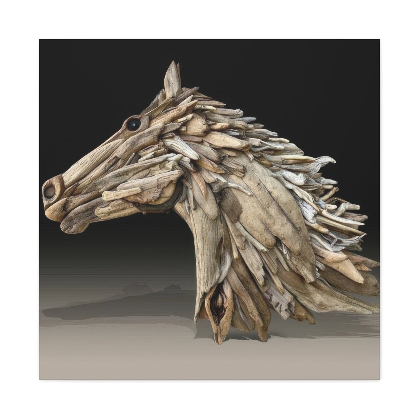 Driftwood Horse Head Wall Art & Canvas Prints