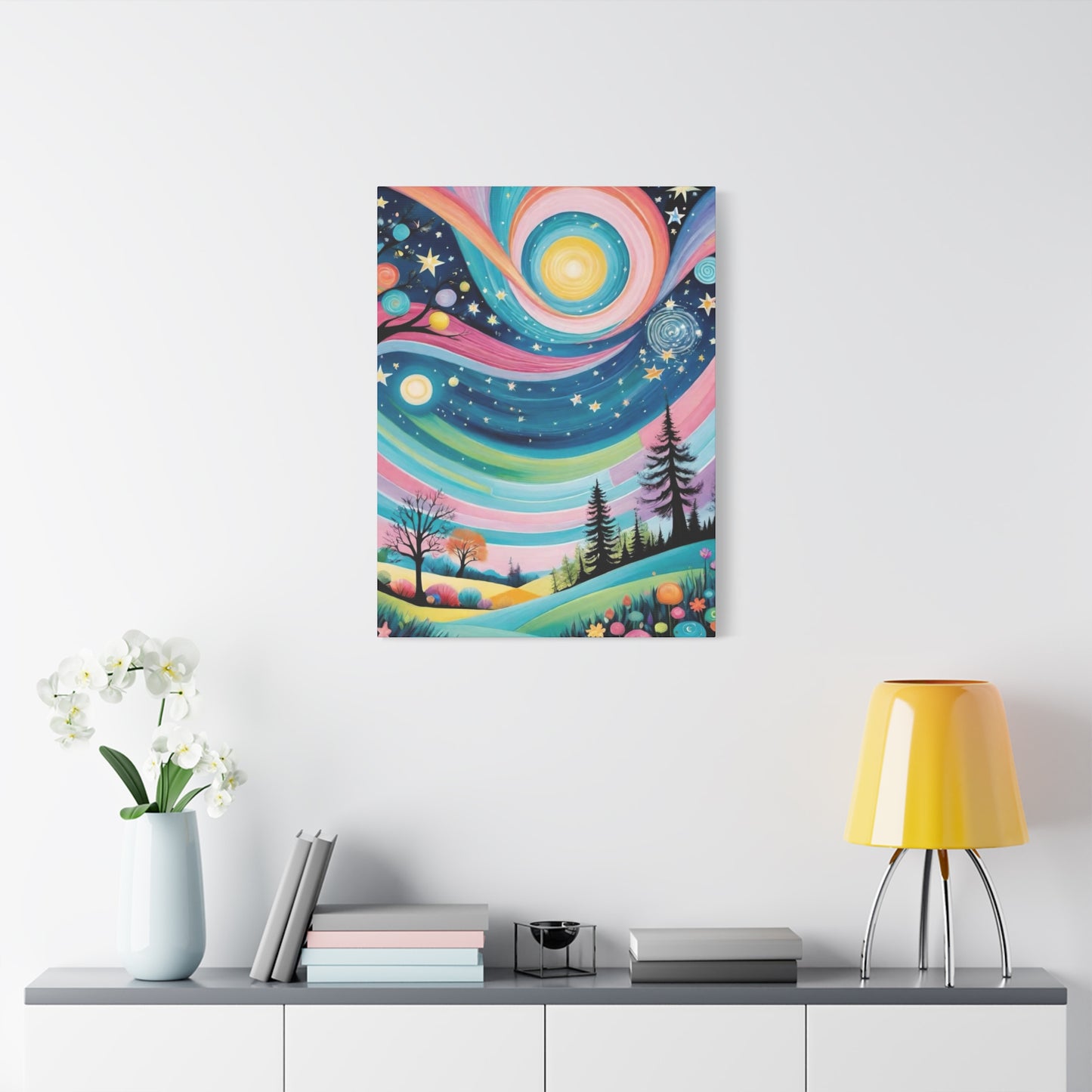 Twirly Sky Vibrant Wall Art & Canvas Prints