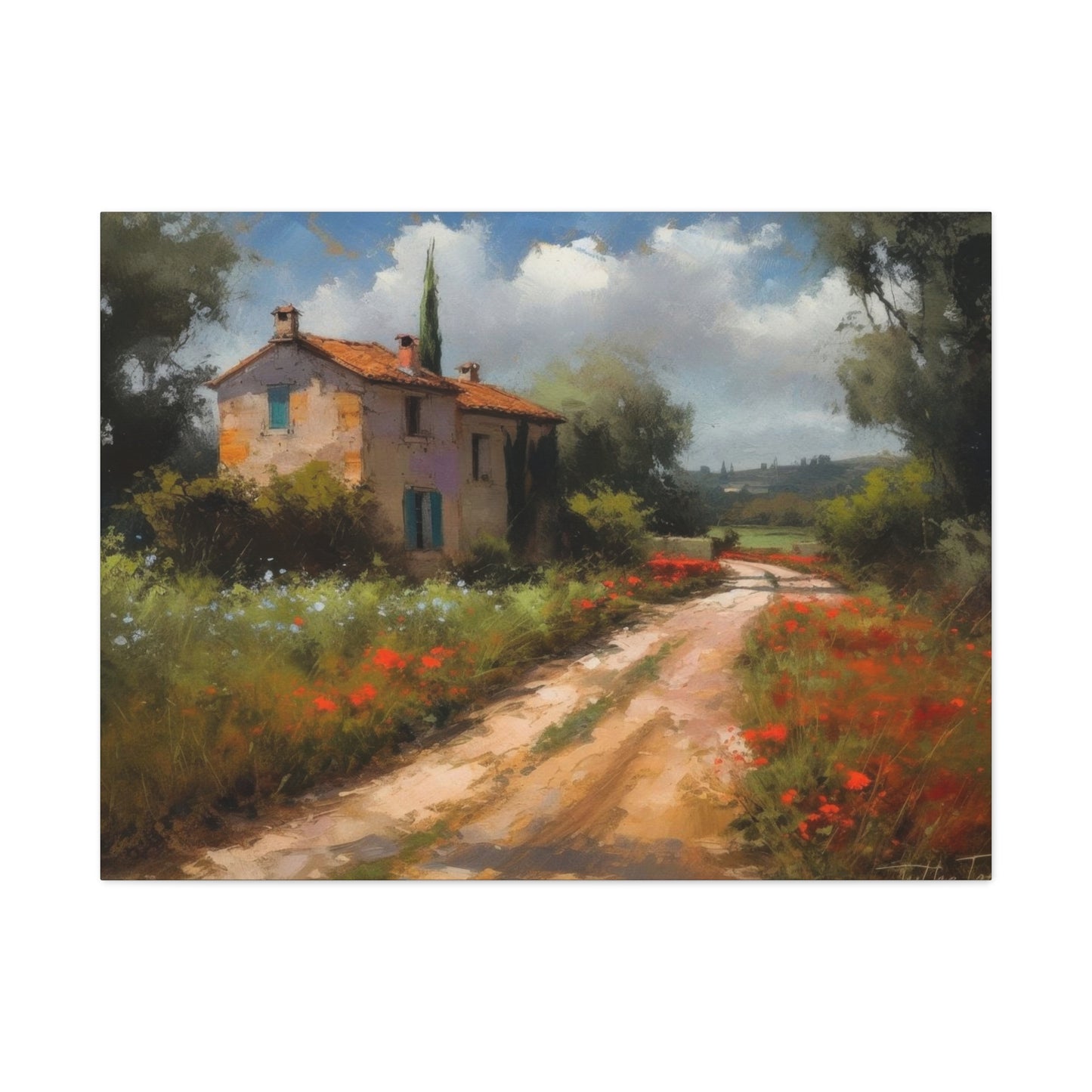 Countryside Path French Wall Art & Canvas Prints