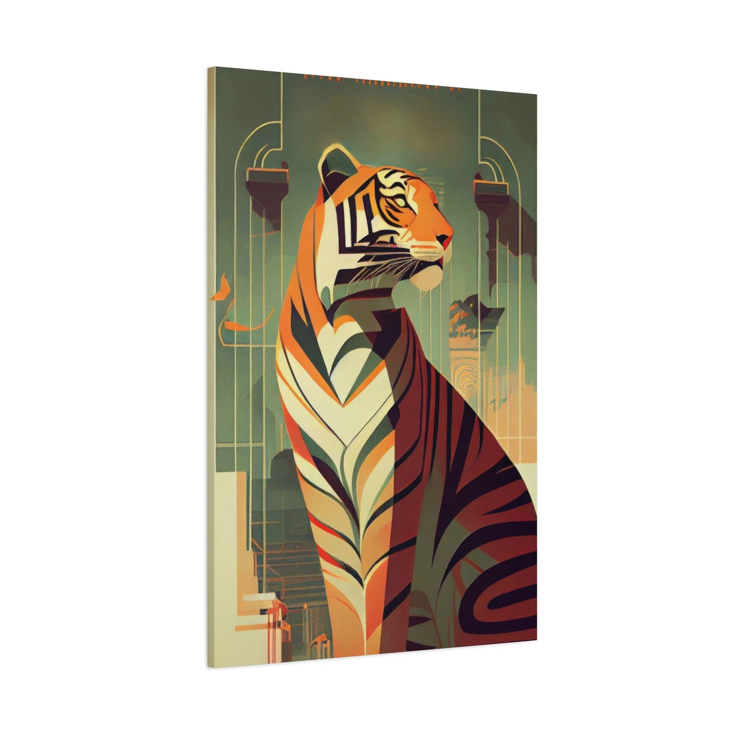 Tiger Posing Portrait Deco Wall Art & Canvas Prints