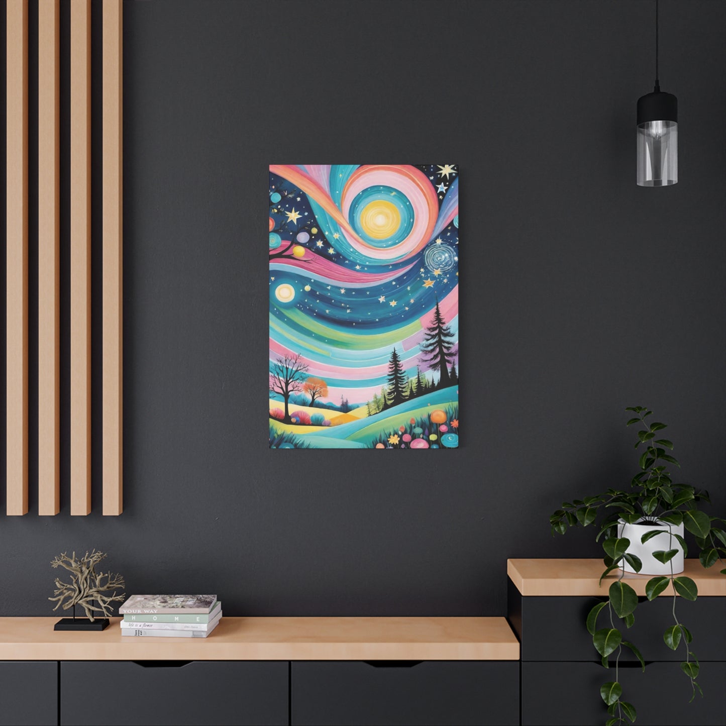 Twirly Sky Vibrant Wall Art & Canvas Prints