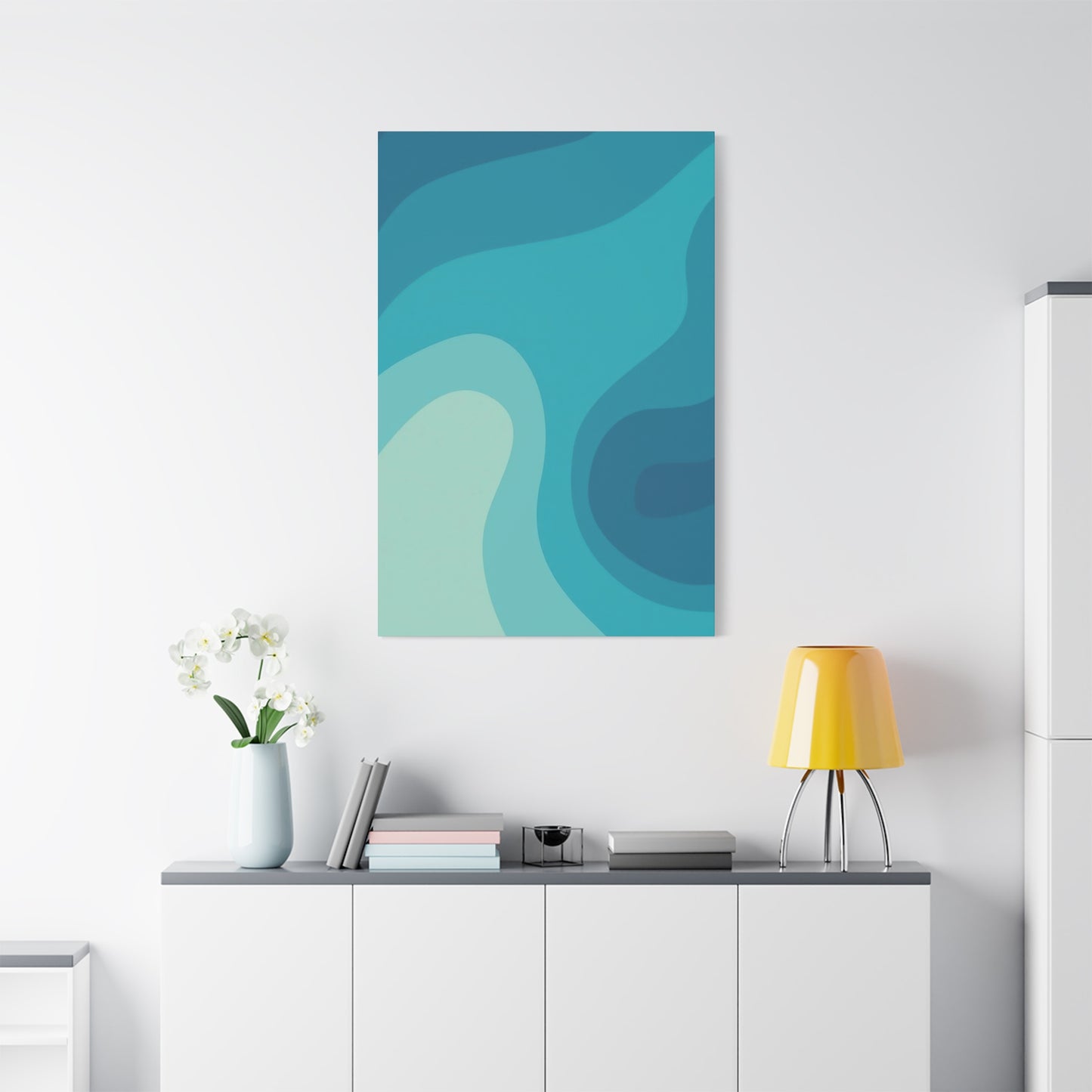Cool Blue Waves Wall Art & Canvas Prints