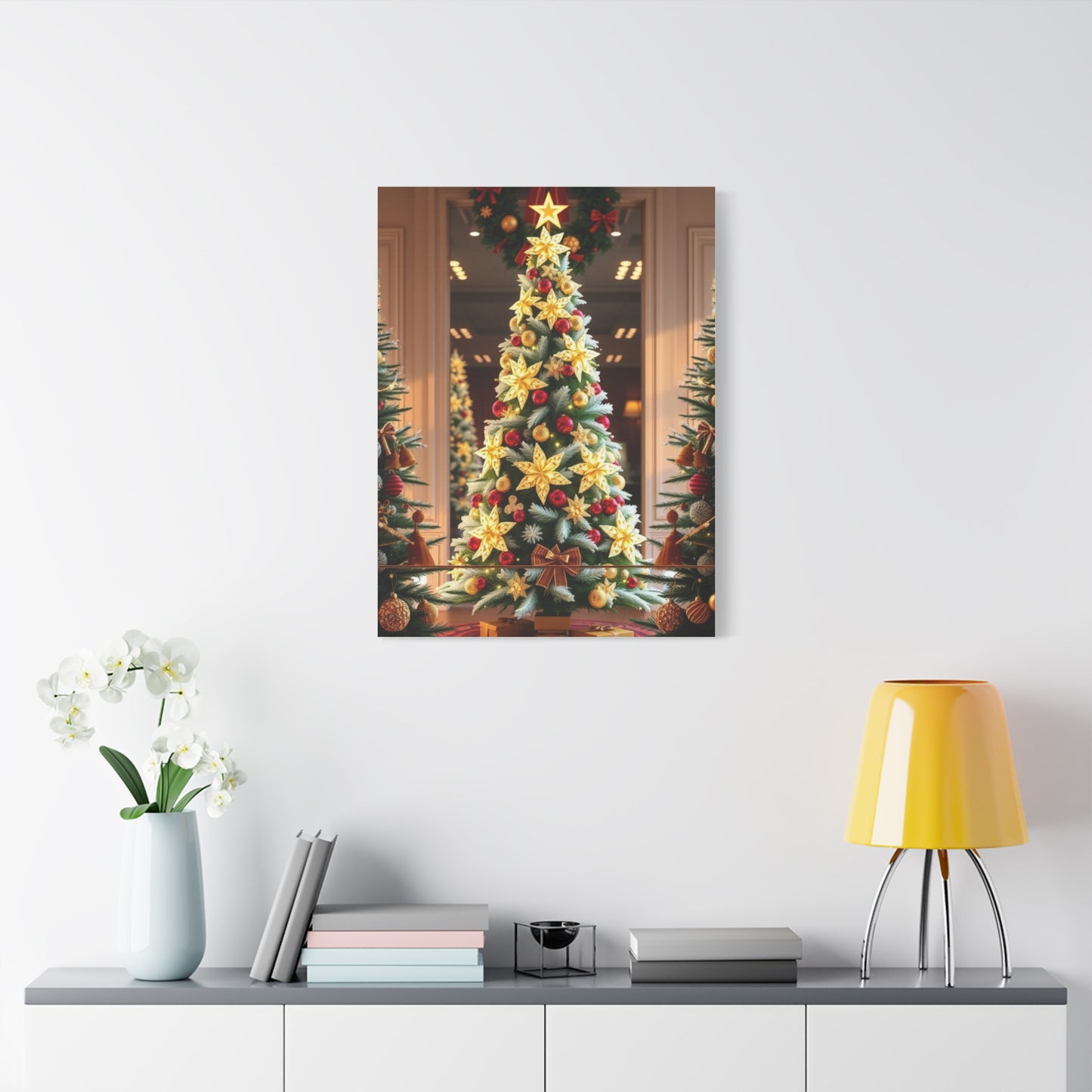 Supreme Christmas Trees & Wreath Art Collection Wall Art & Canvas Print