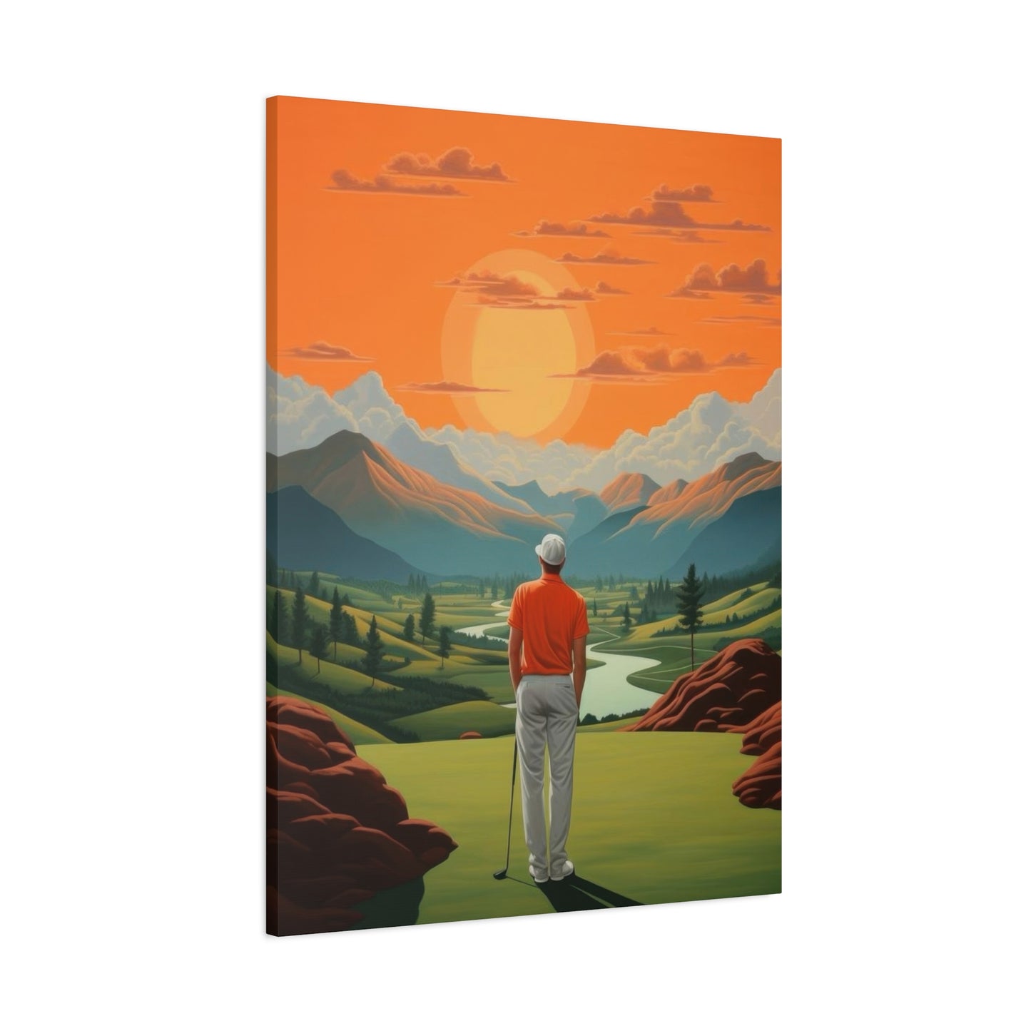 Golf At Sunset Wall Art & Canvas Prints